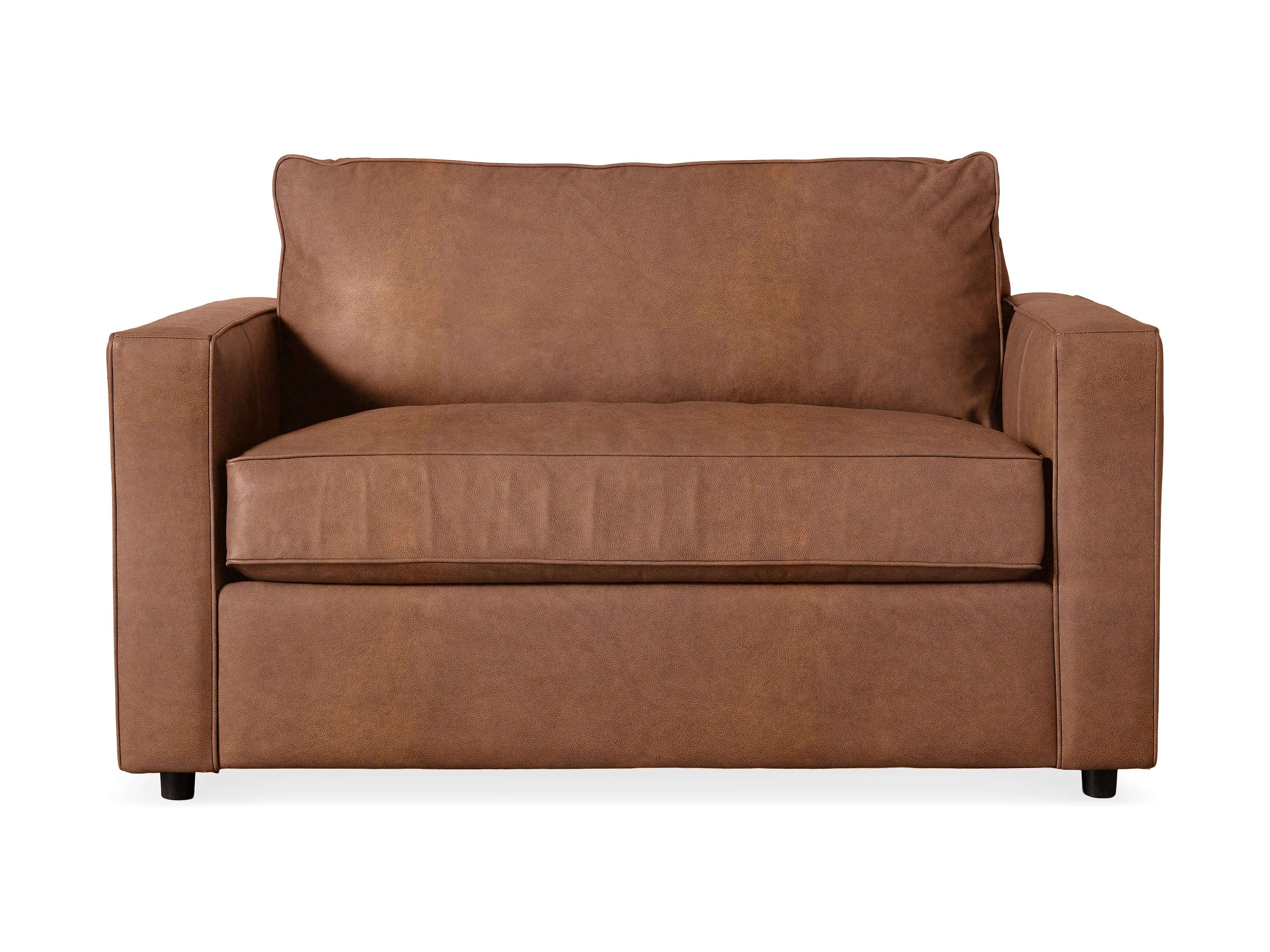 Arhaus Filmore Leather Twin Air Sleeper Chair