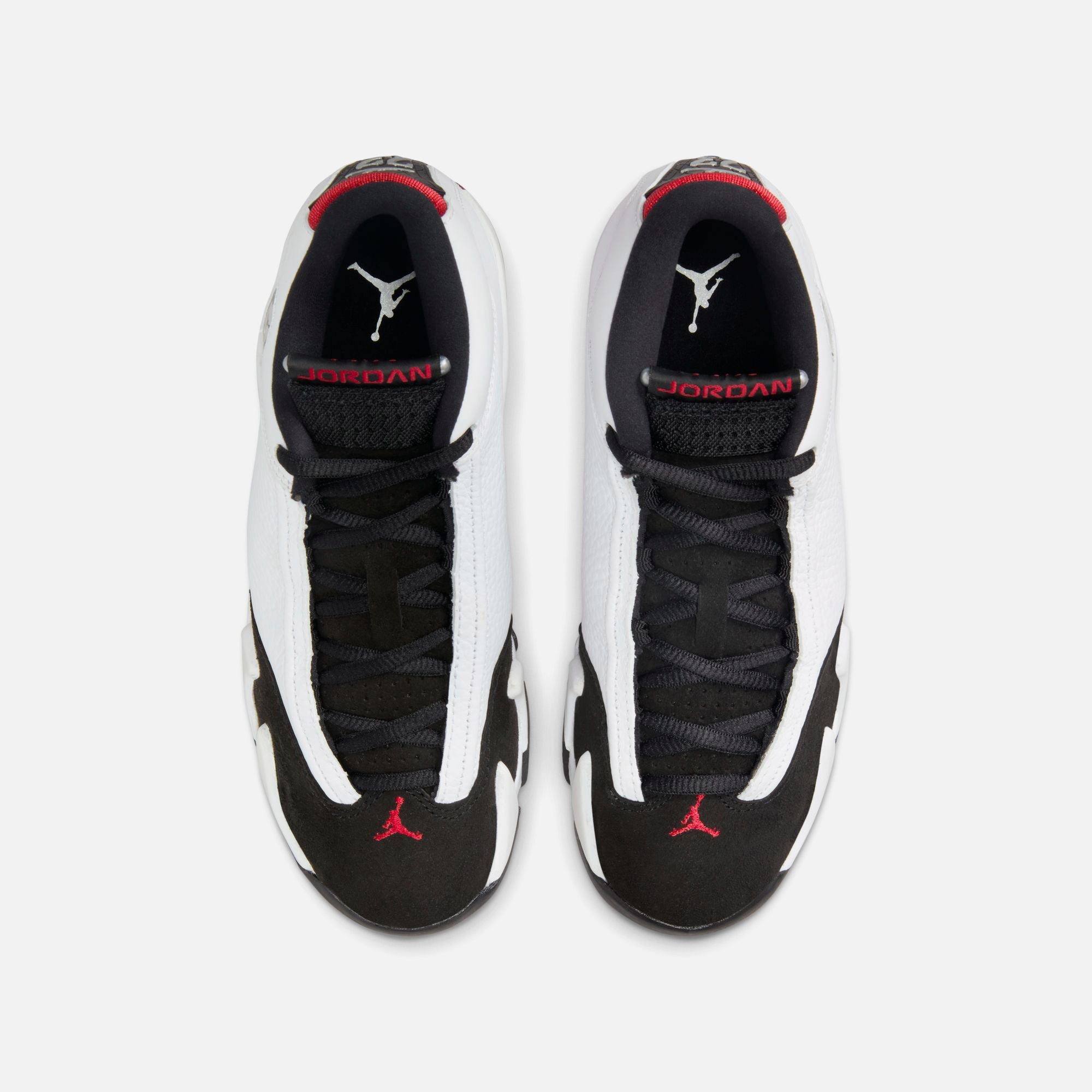 Jordan GS Air Jordan 14 - White / Black / Varsity Red / Metallic Silver - view 4