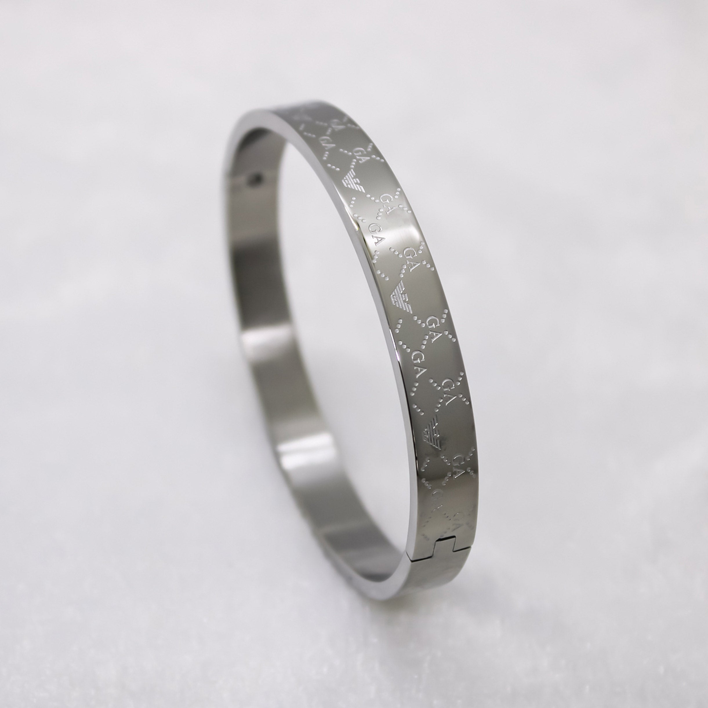 Branta Eagle Cross Luxury Silver Men's Bracelet