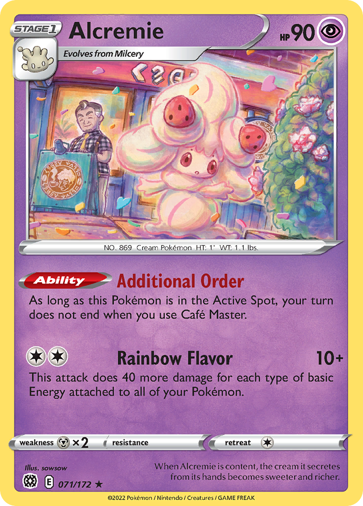 Rare swsh9-071 reverse – Pokémon Alcremie - 071/172 - Rare [swsh9-071] [Reverse Holo] - Alcremie - 071/172 - Rare