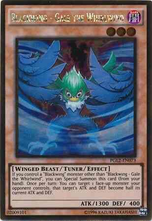 Yu-Gi-Oh! Blackwing - Gale the Whirlwind - PGL2-EN073 - Gold Rare - 1st Edition
