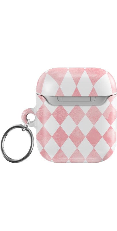 Casetry Queen of Diamonds | Pink Watercolor AirPods Case - view 3