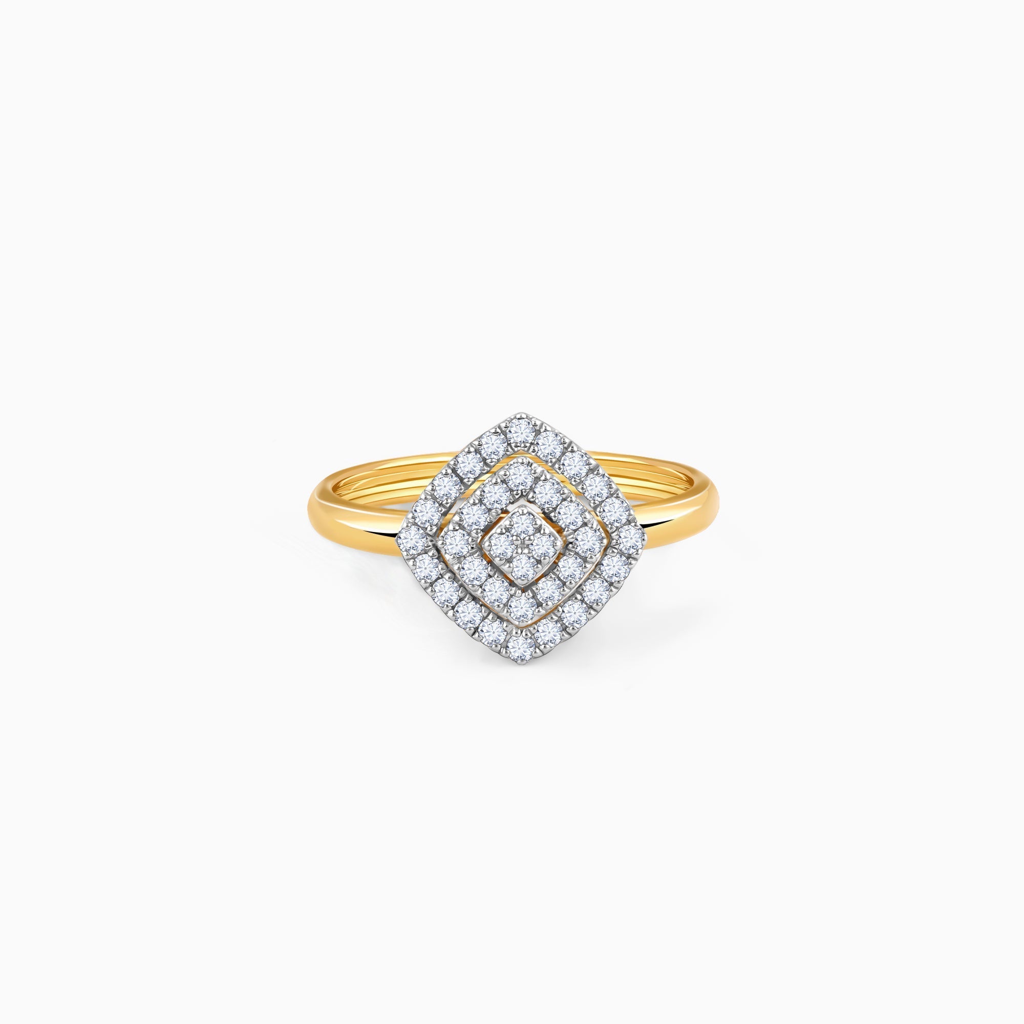 GIVA Jewellery Gold Forever Yours Diamond Ring