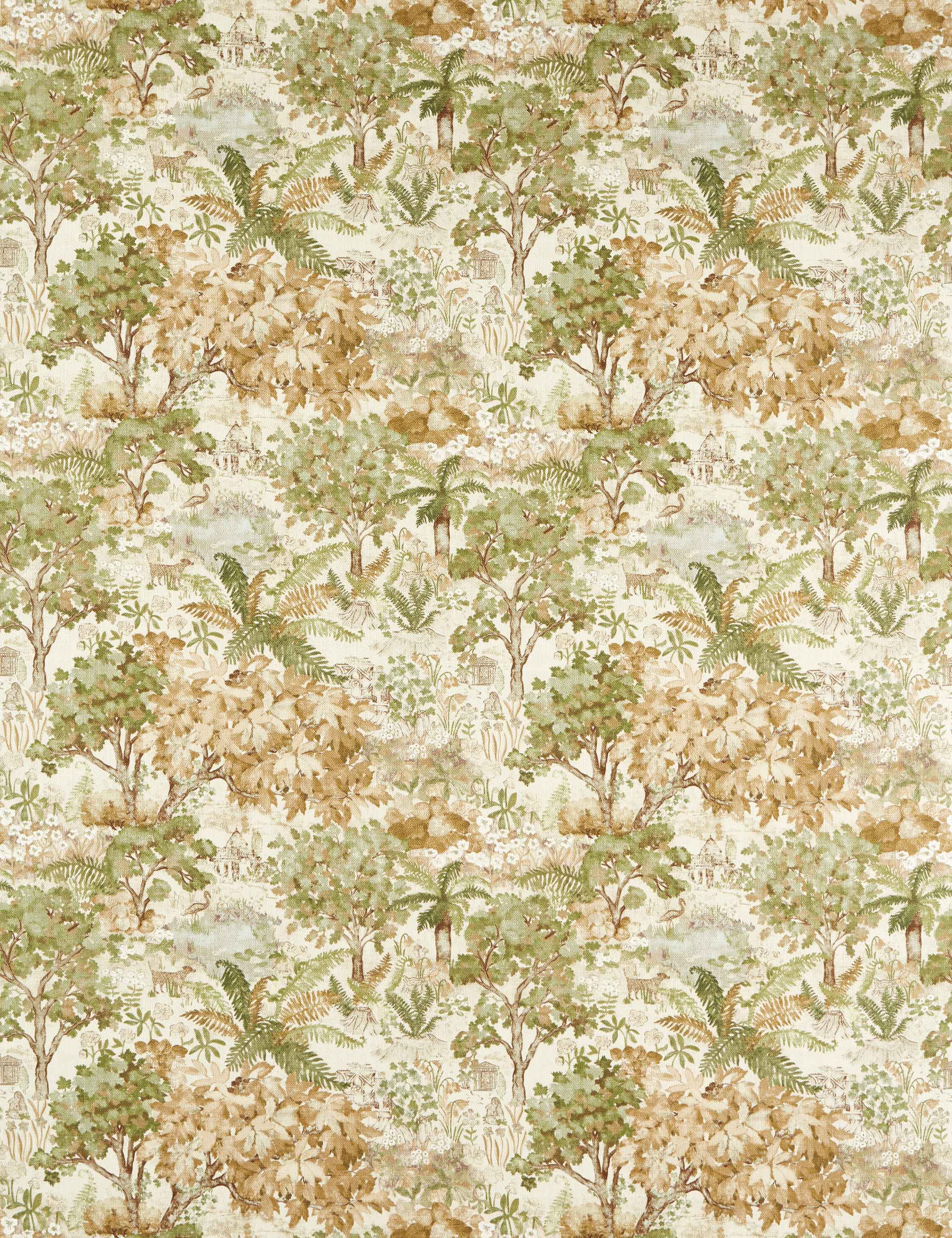 Lulu and Georgia The Stumpery Cotton Fabric by Sanderson