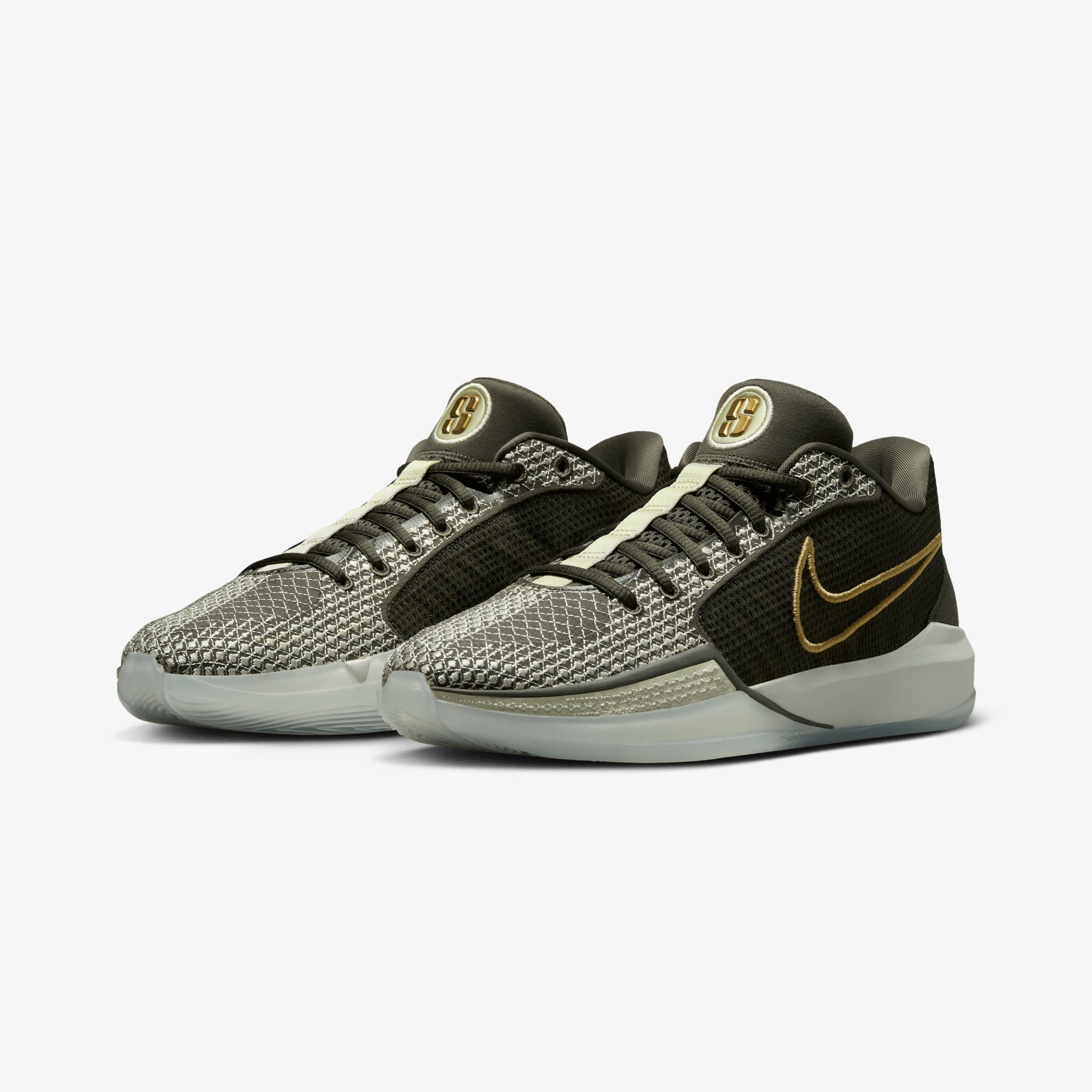 Nike | SABRINA 1 "DEDICATION" EP { CARGO KHAKI/METALLIC GOLD-OLIVE AURA - view 3