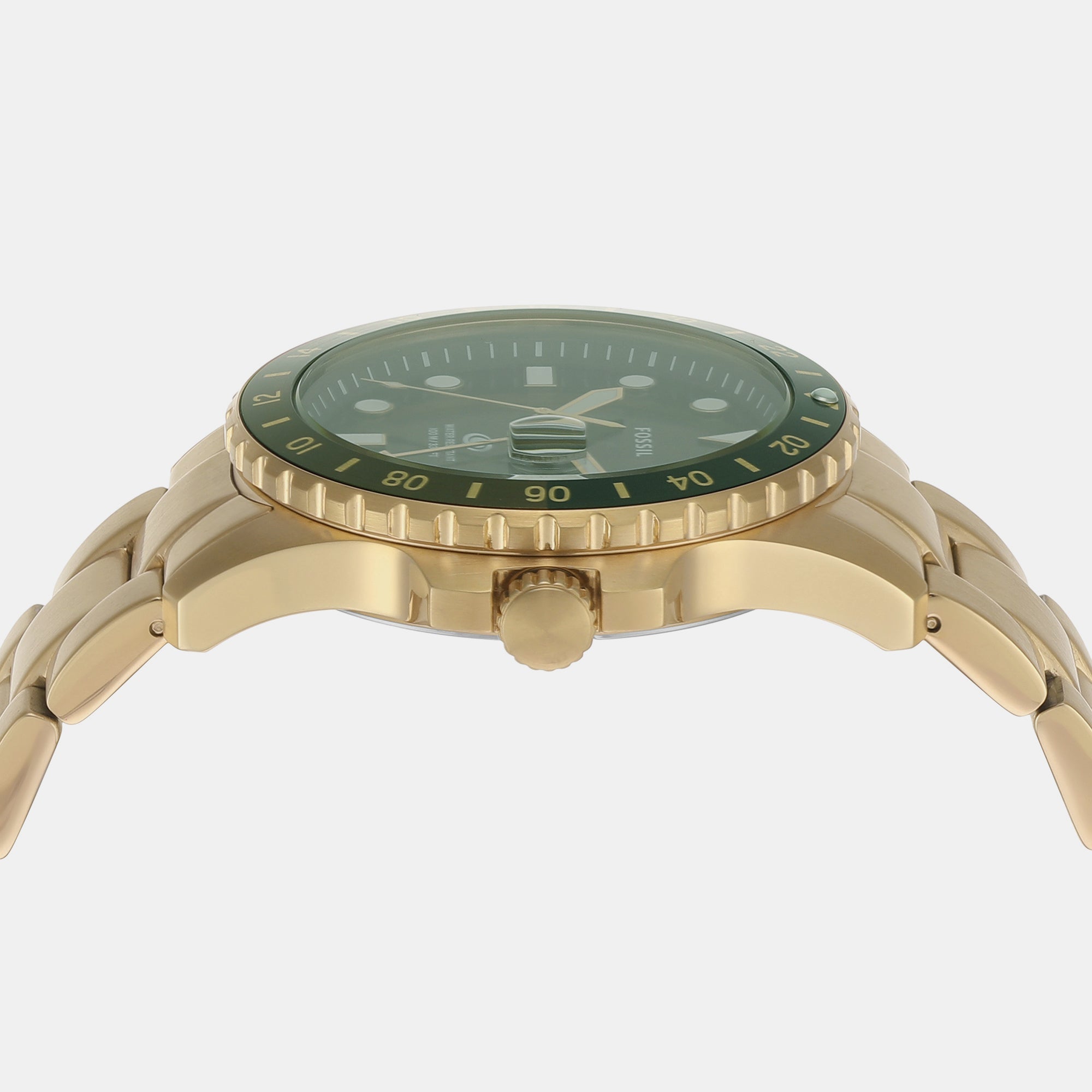 Fossil Blue Dive Men Quartz Green Dial Analog Stainless Steel Watch FS6030 - view 4