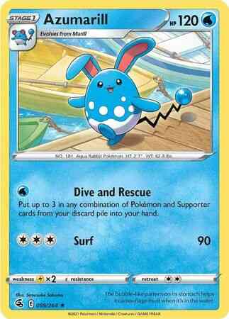 Rare swsh8-059 non-holo – Pokémon Azumarill - 059/264 - Rare [SWSH8-059] [Non-Holo]