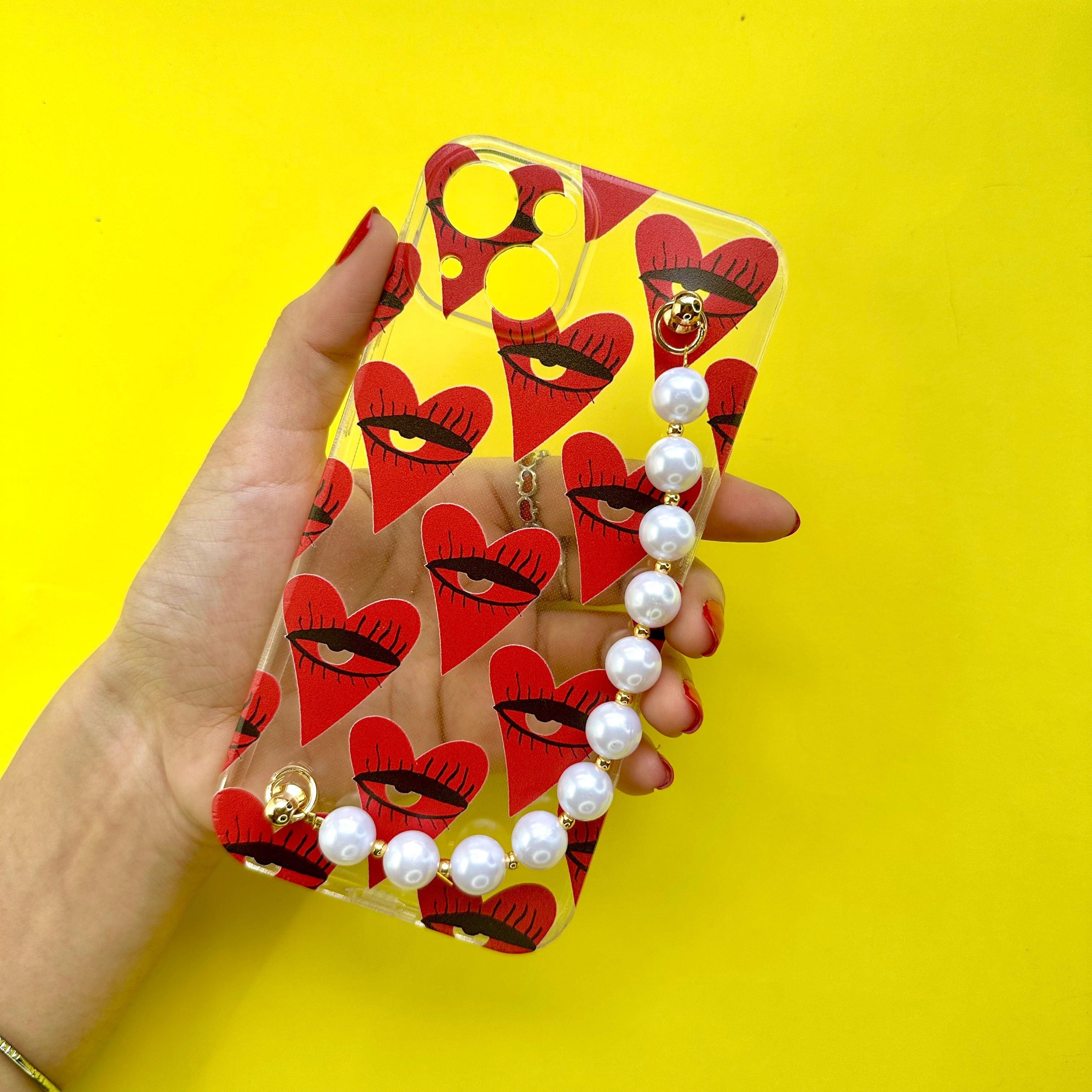 Casebasket PeepLove Transparent Pearl Phone Cover