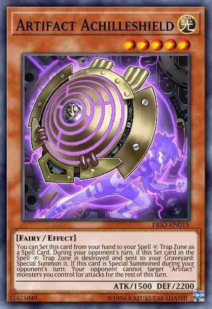 Yu-Gi-Oh! Artifact Achilleshield - PRIO-EN015 - Common - 1st Edition
