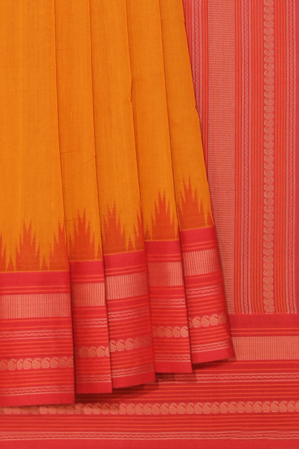 Kalanjali Kanchi Cotton Mustard Saree – Women's