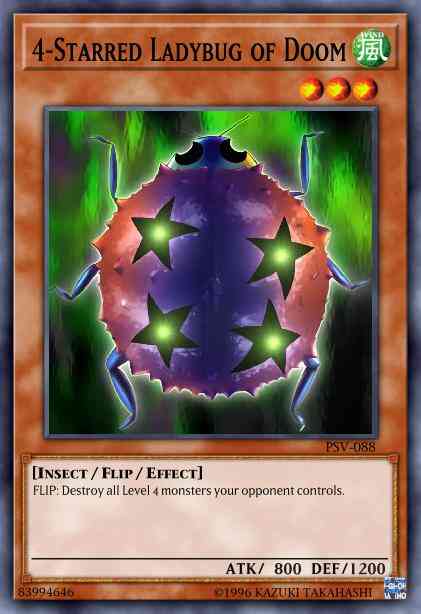 Yu-Gi-Oh! 4-Starred Ladybug of Doom - PSV-088 - Common - Unlimited