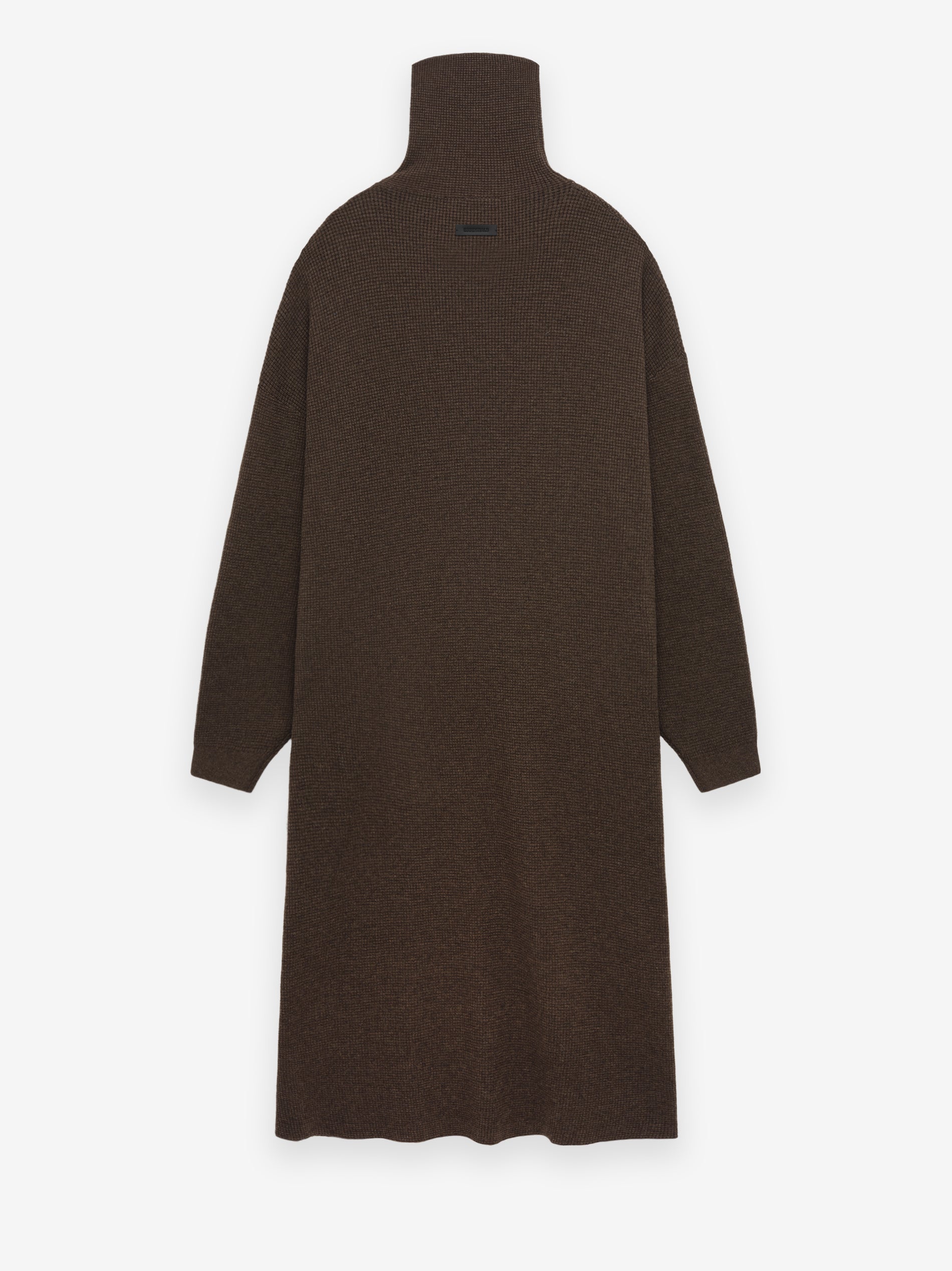 ESSENTIALS Women's Waffle Knit Turtleneck Dress - view 2