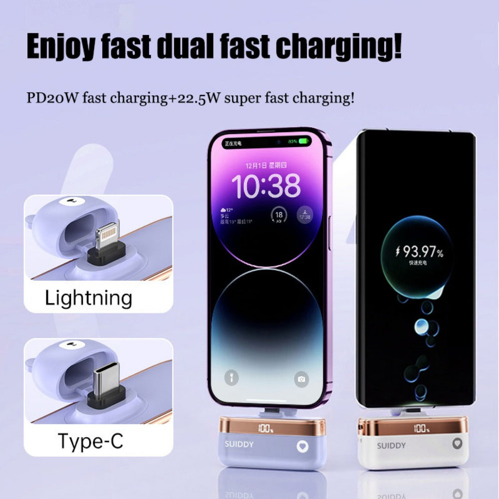 Peeperly Petite Portable 5000mAh Super Fast Power Bank - view 6