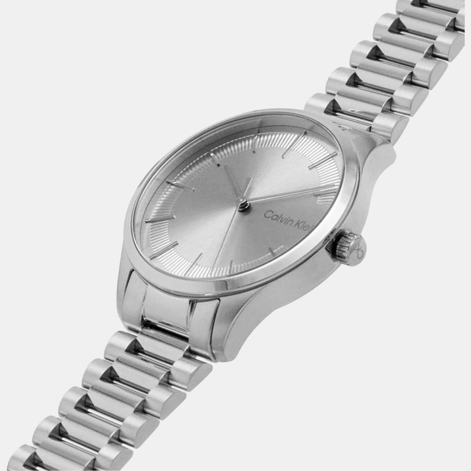 Calvin Klein Ck Iconic Unisex Quartz Grey Dial Analog Stainless Steel Watch 25200036 - view 4