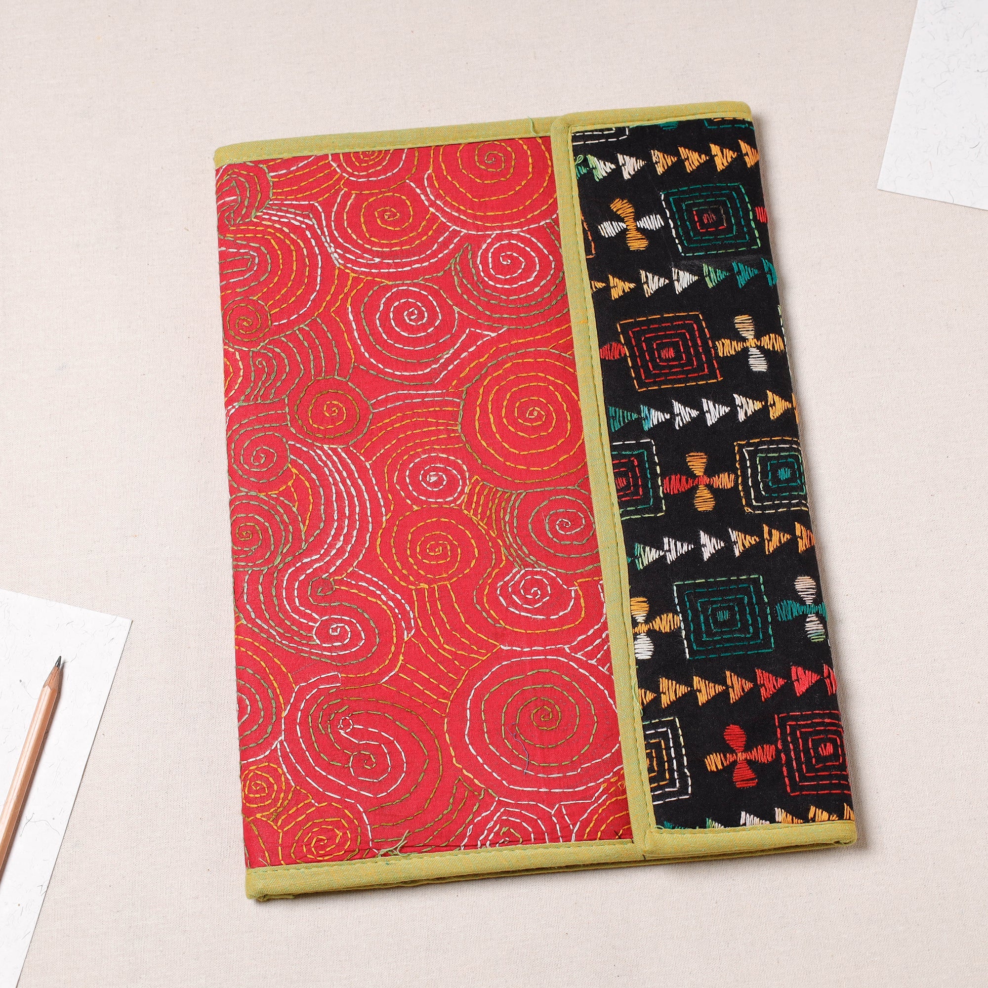 ASALKAAR Bengal Kantha Work Handcrafted File Folder