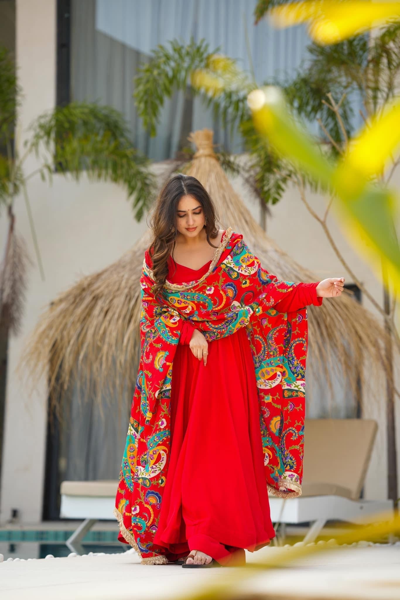 Idaho-o Victoria red soothing suit set
