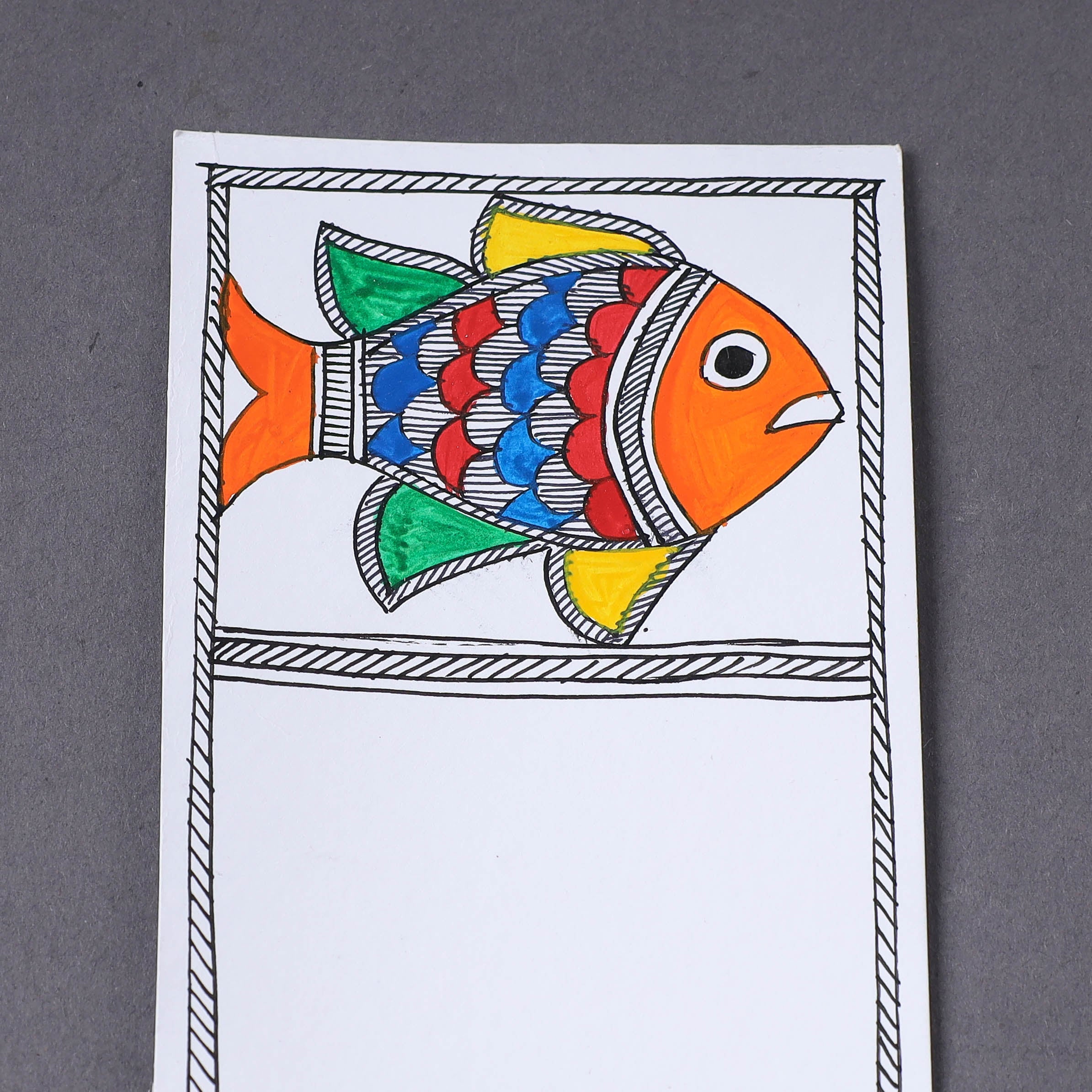 ITOKRI CRAFTS INITIATIVE Assorted - Madhubani Handpainted Post Card (3.5 x 5.5 in) - view 2