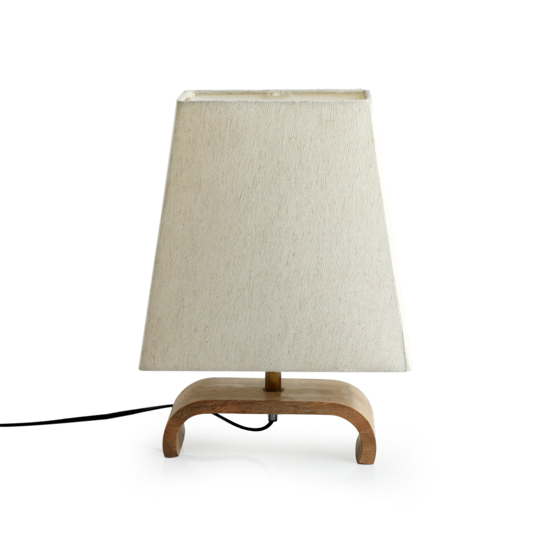 EXCLUSIVELANE 'Stacked Geometry' Decorative Wooden Table Lamp (13.1 Inches) - view 3