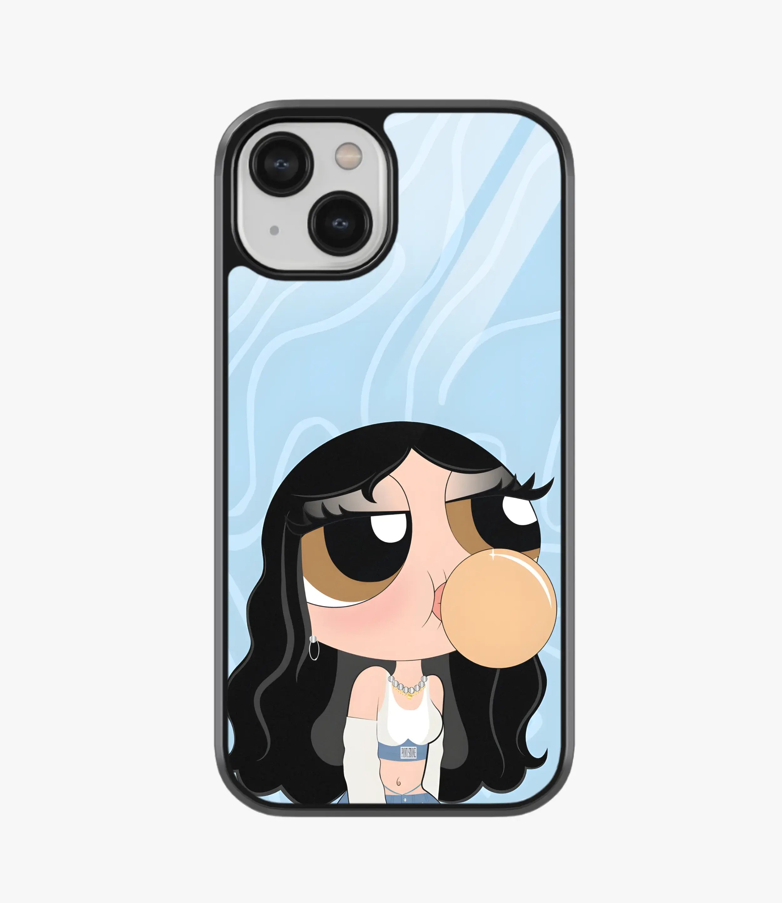 The Case Company Boss Babe Blue Glass Phone Case