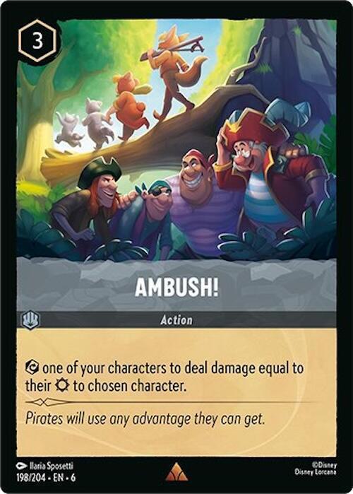 204 azurite sea – Lorcana Ambush! - 198/204 [Azurite Sea] [Non-Foil]