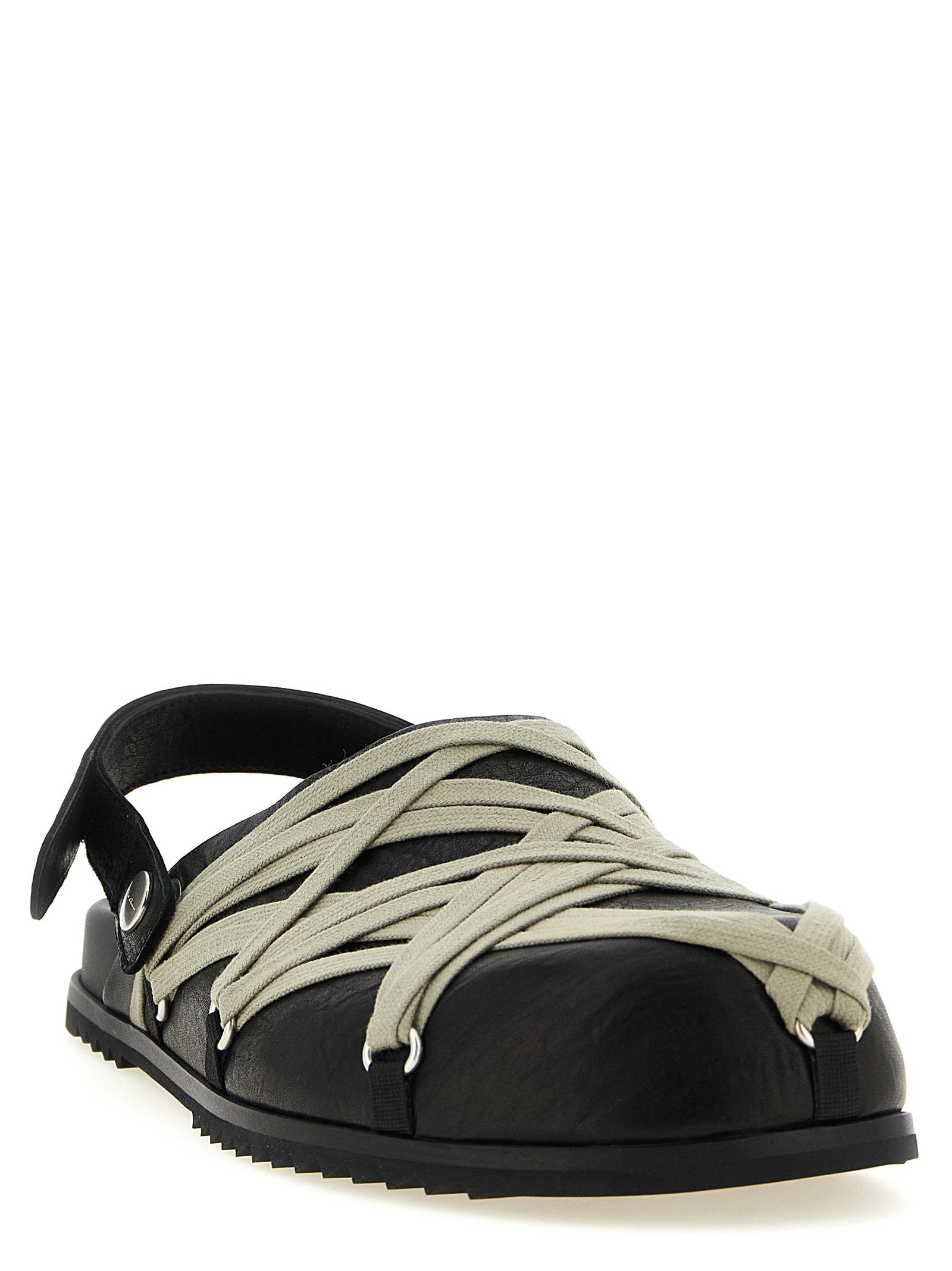 Rick Owens Megalace Mule Granola Sabots – 100% ram leather - view 2