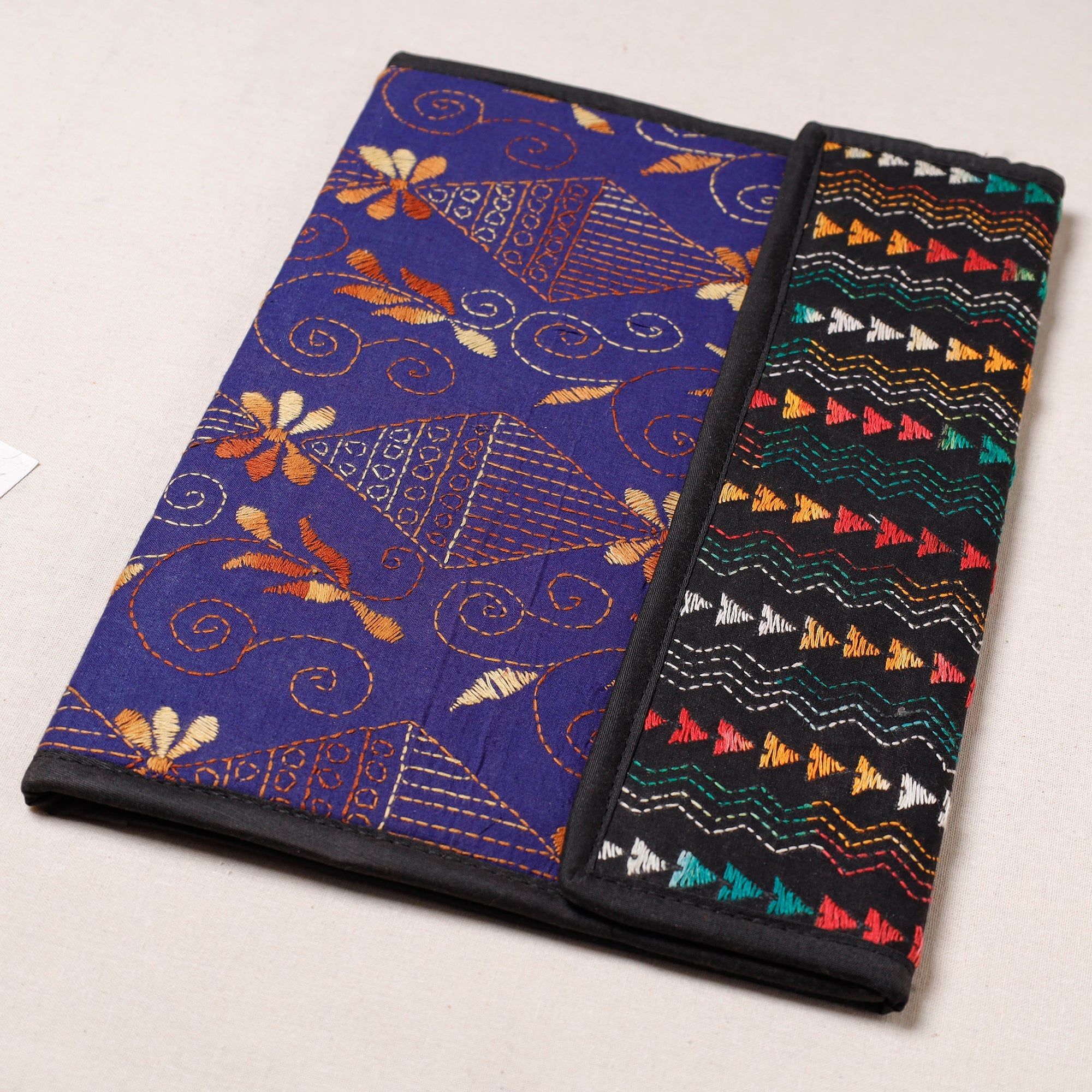 ASALKAAR Bengal Kantha Work Handcrafted File Folder - view 2