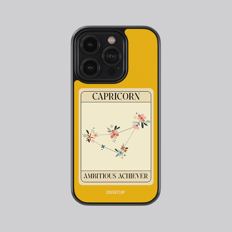 Cover It Up Capricorn Zodiac Glass Case