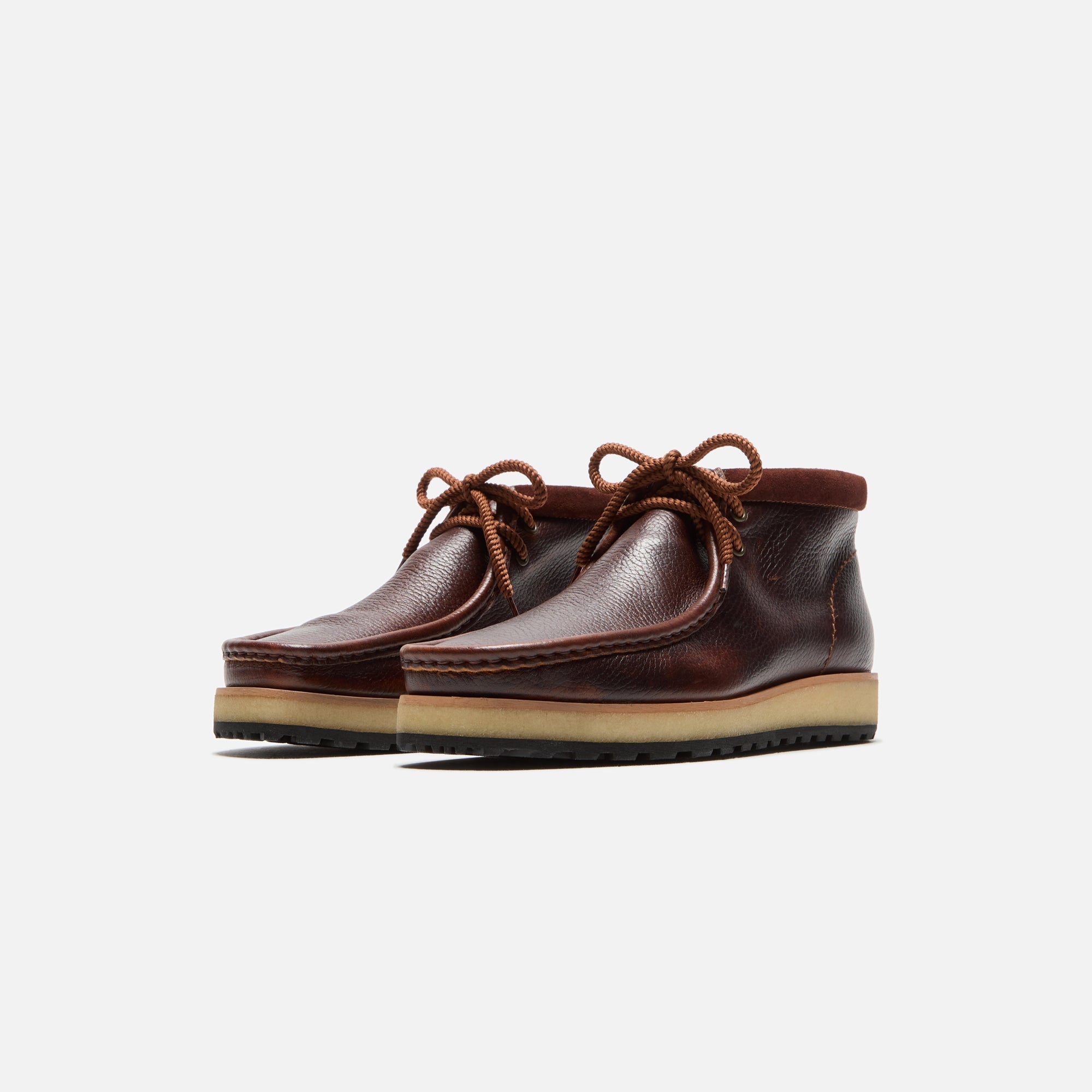 Clarks Wallabee Scout - Dark Tan Leather - view 2