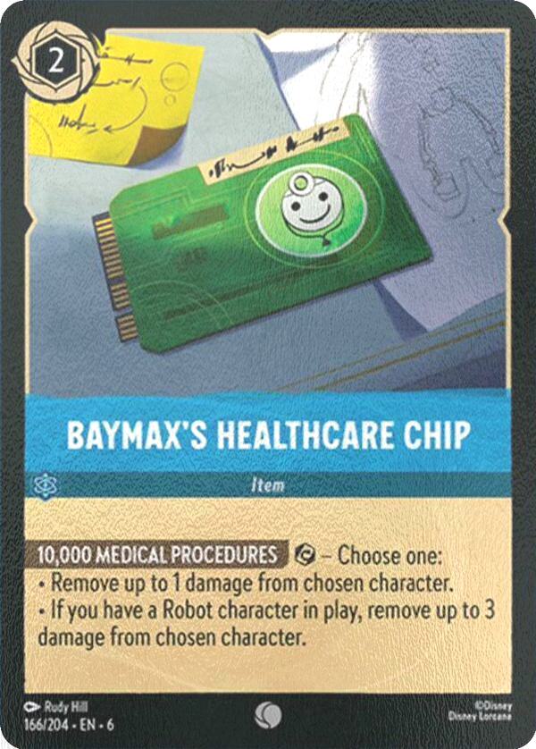 204 azurite sea – Lorcana Baymax's Healthcare Chip - 166/204 [Azurite Sea] [Cold Foil]