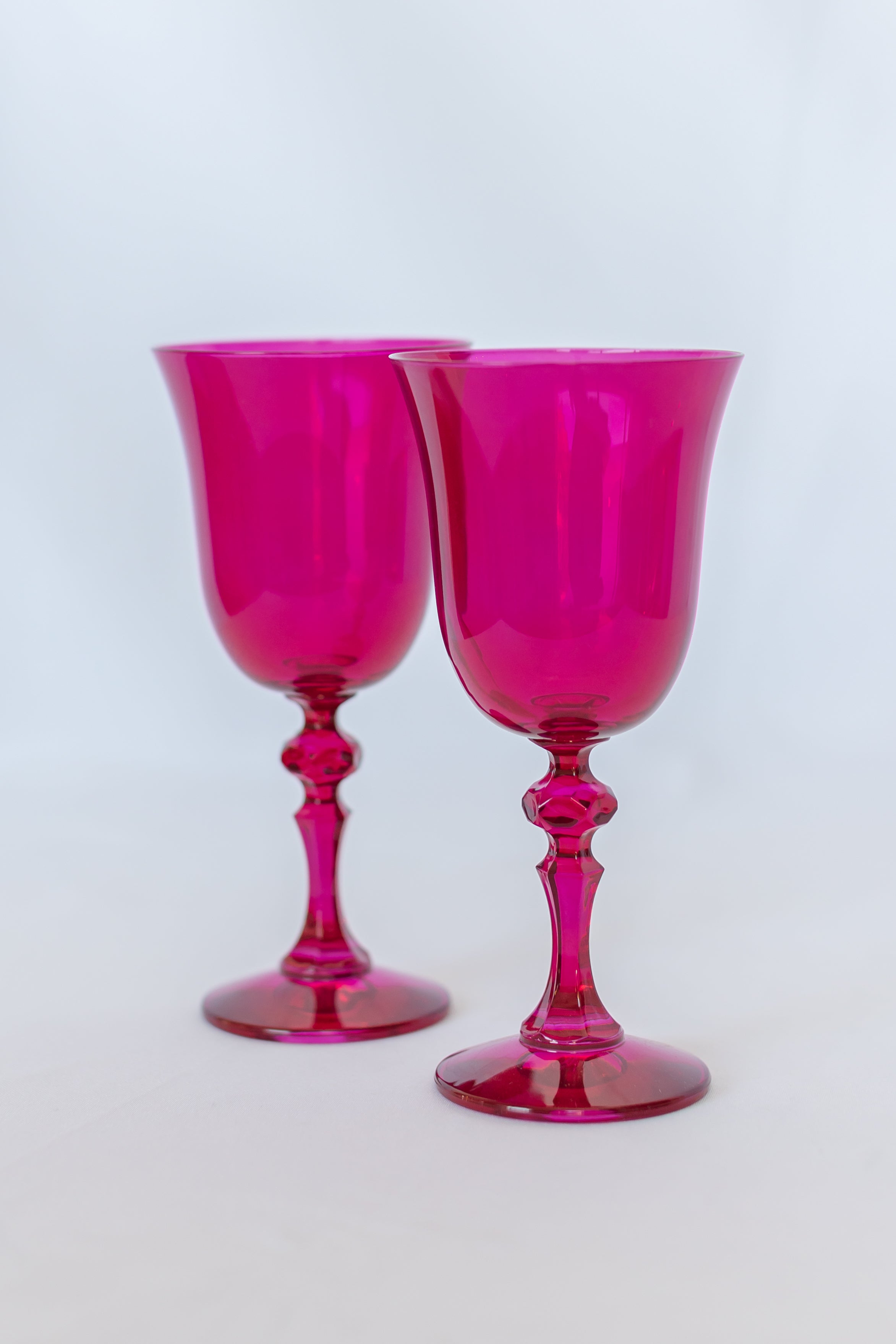 Estelle Colored Glass Estelle Colored Regal Goblet - Set of 2 {Viva Magenta (Our Fuchsia)}