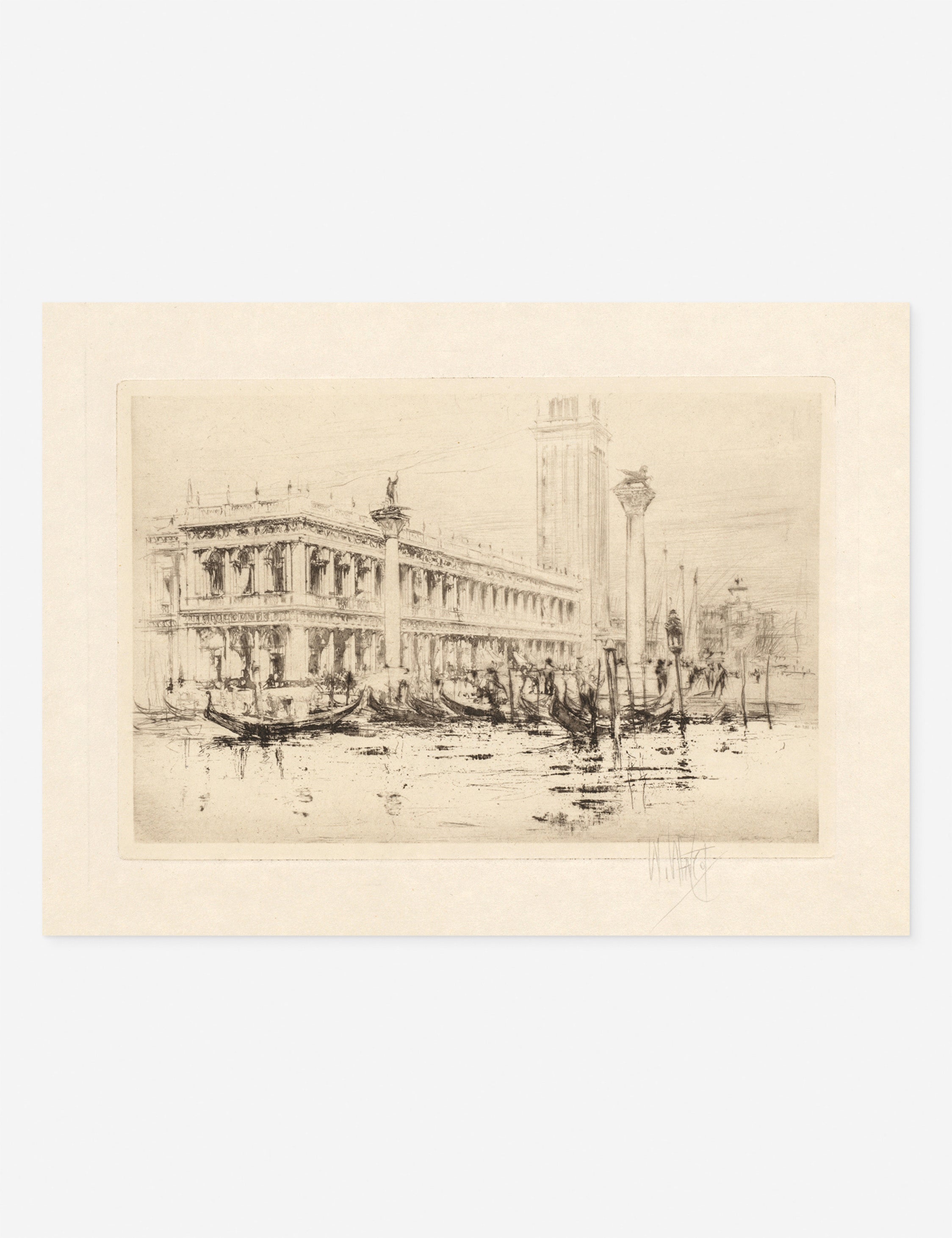 Lulu and Georgia The Library of St. Mark’s Print by William Walcot