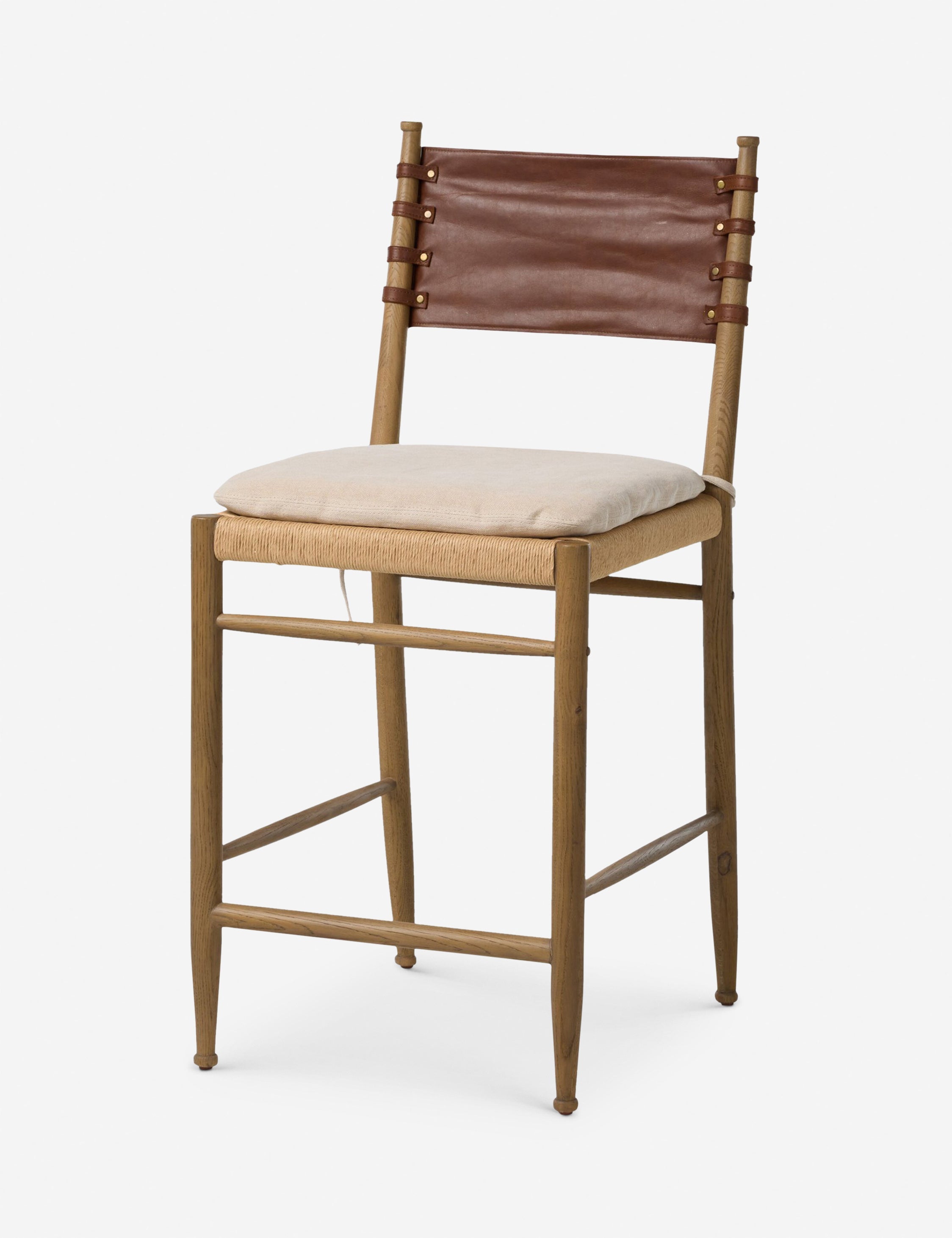 Lulu and Georgia Brielle Counter Stool by Amber Lewis x Four Hands - view 5