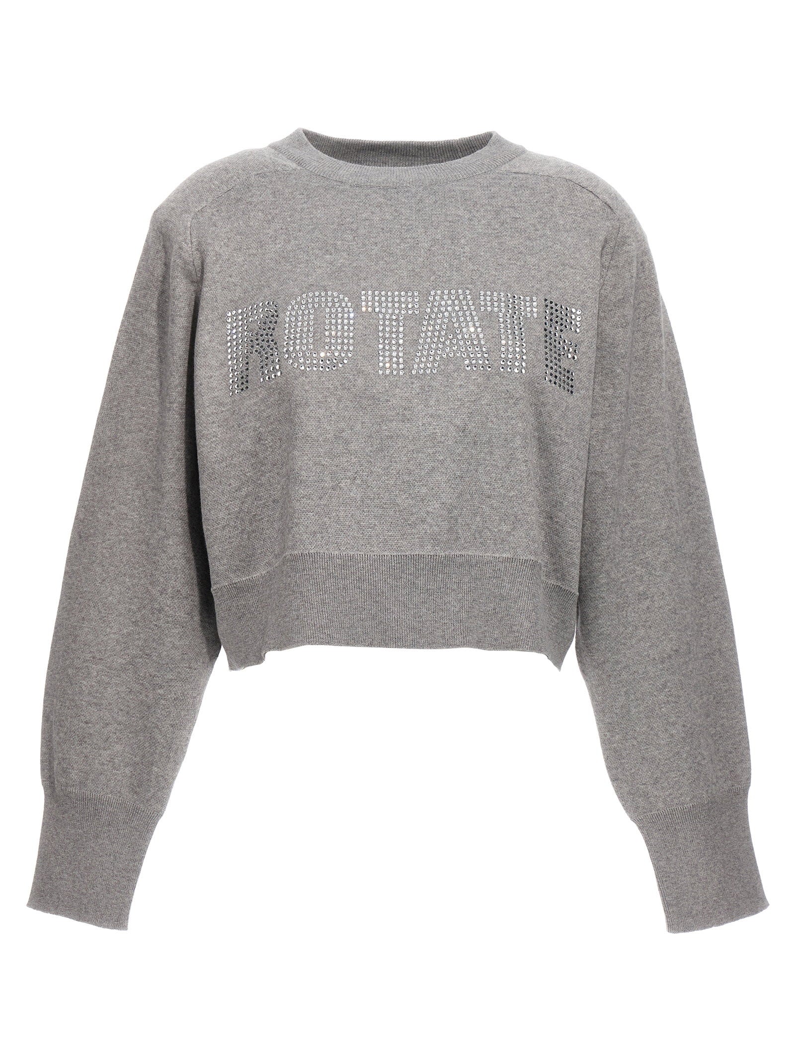 Rotate Birger Christensen Firm Knit Cropped Sweater
