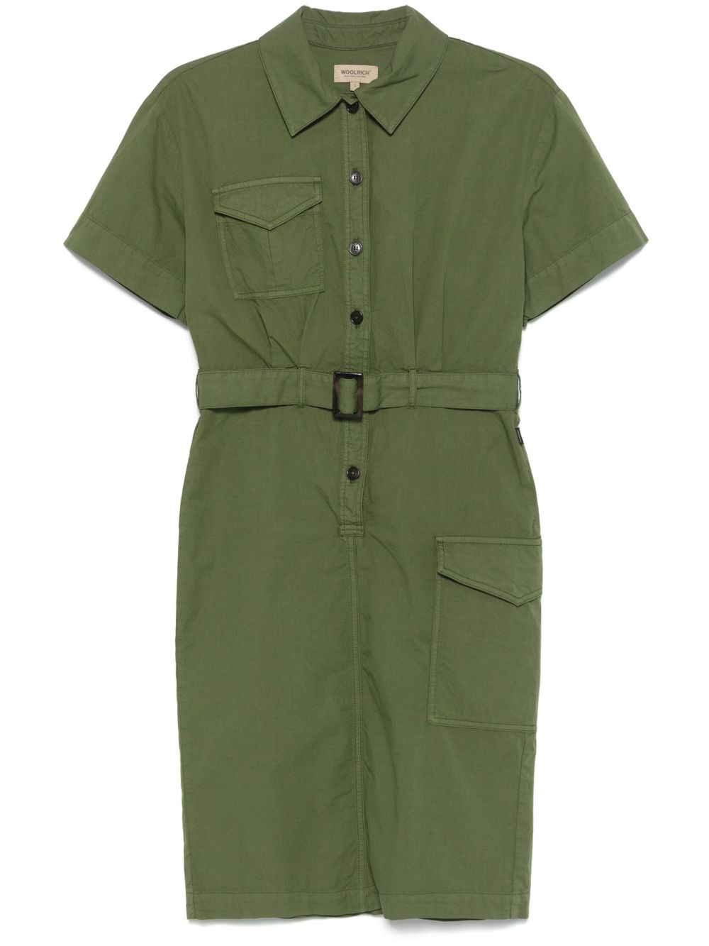 Woolrich belted waist shirt dress – Cotton 100%