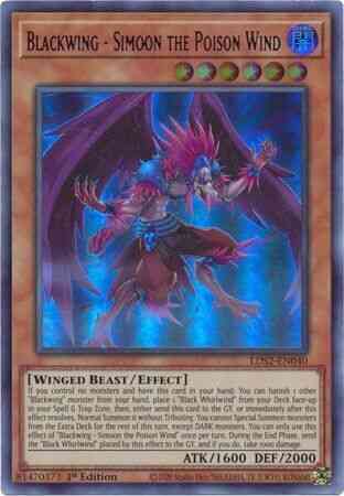 Yu-Gi-Oh! Blackwing - Simoon the Poison Wind (Purple) - LDS2-EN040 - Ultra Rare - 1st Edition