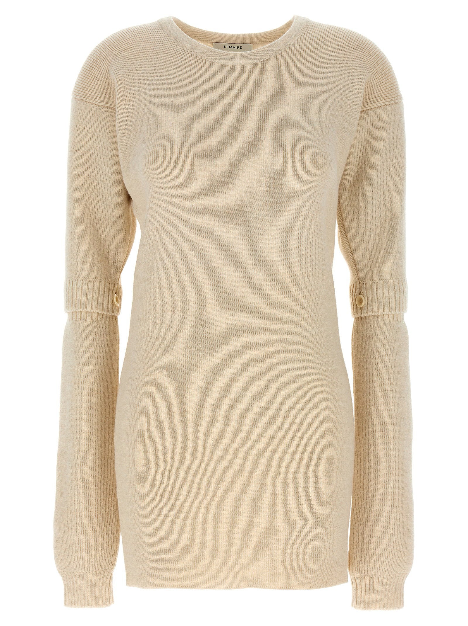 Lemaire Knitted Dress With Removable Sleeves – 45% ac, 40% wp, 15% wo