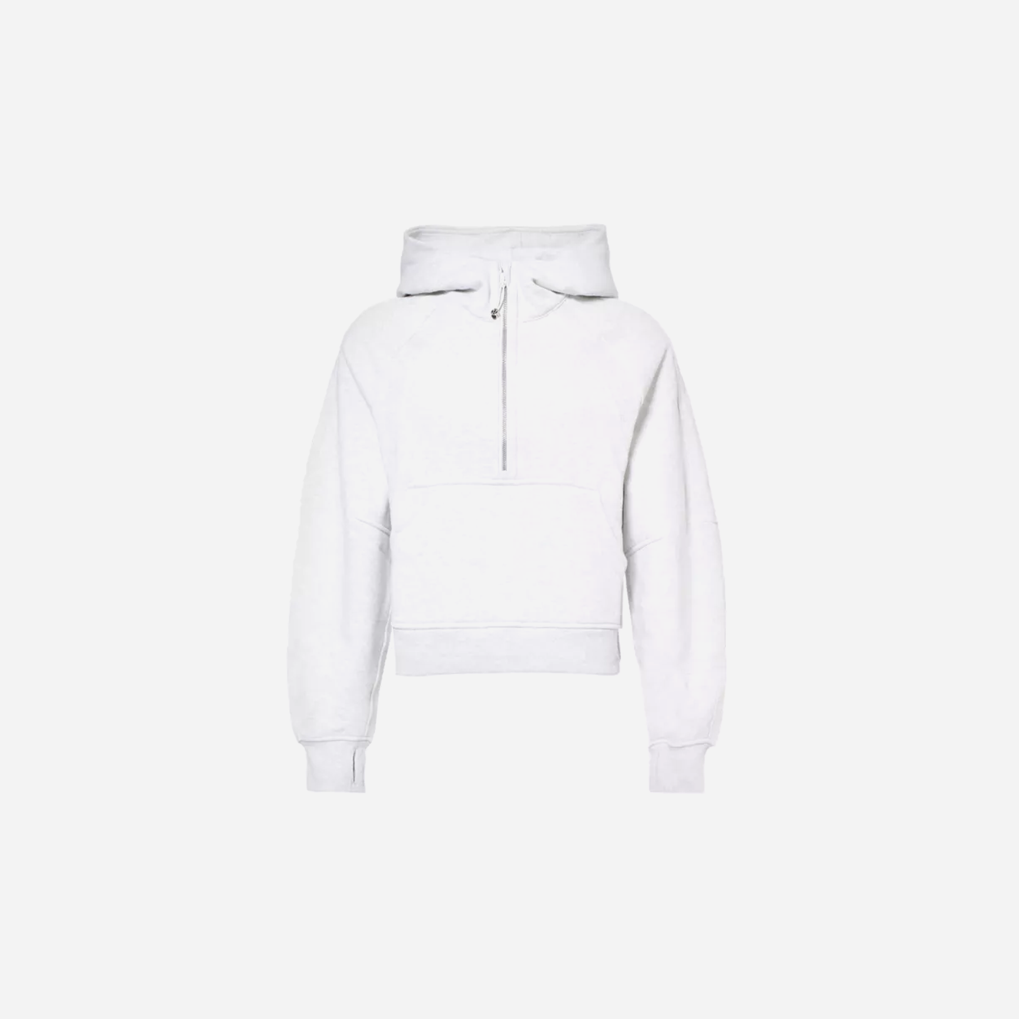 LULULEMON Scuba Half-Zip Cotton-Blend Hoody – Heather Core Ultra