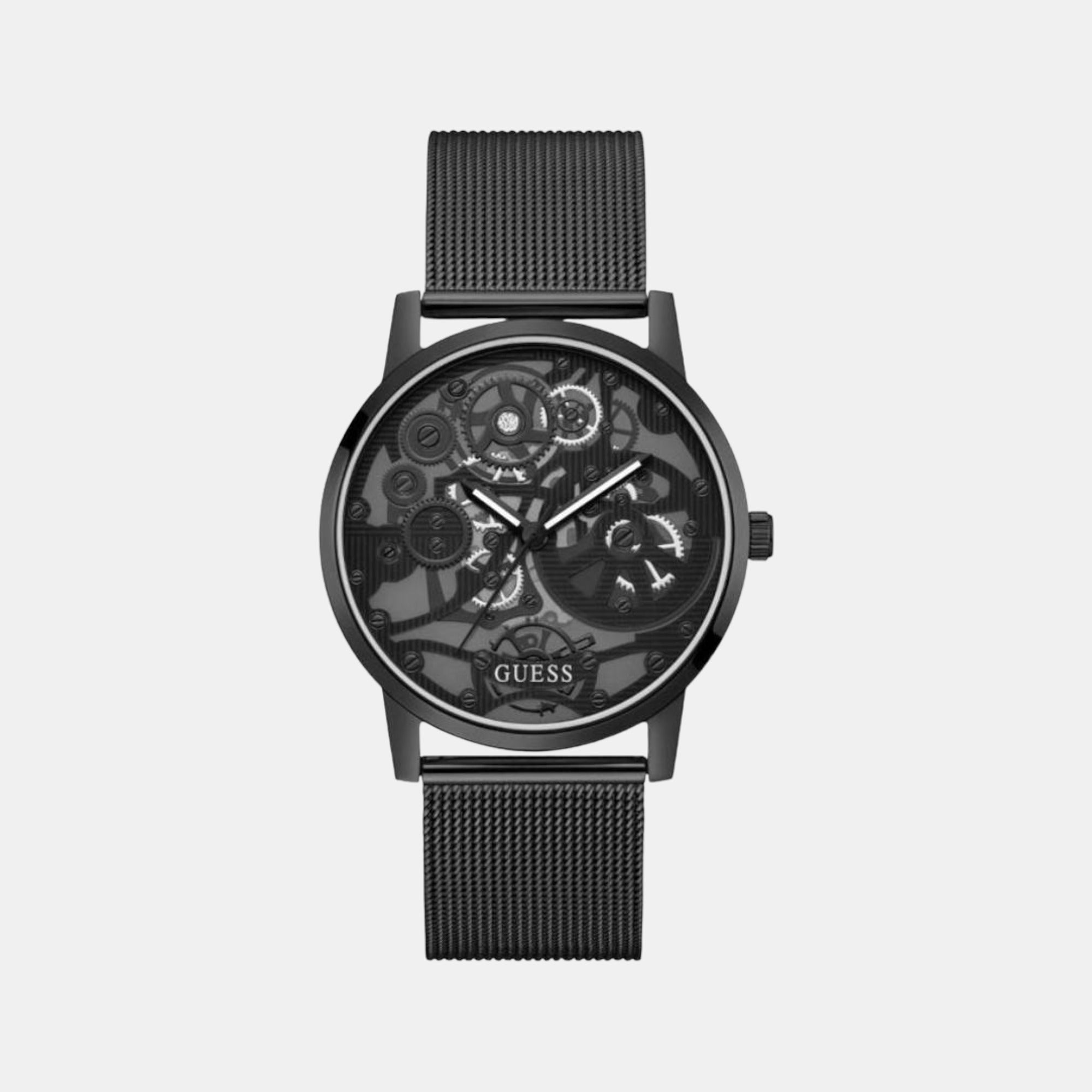 Guess Gadget Men Quartz Black Dial Analog Stainless Steel Watch GW0538G3