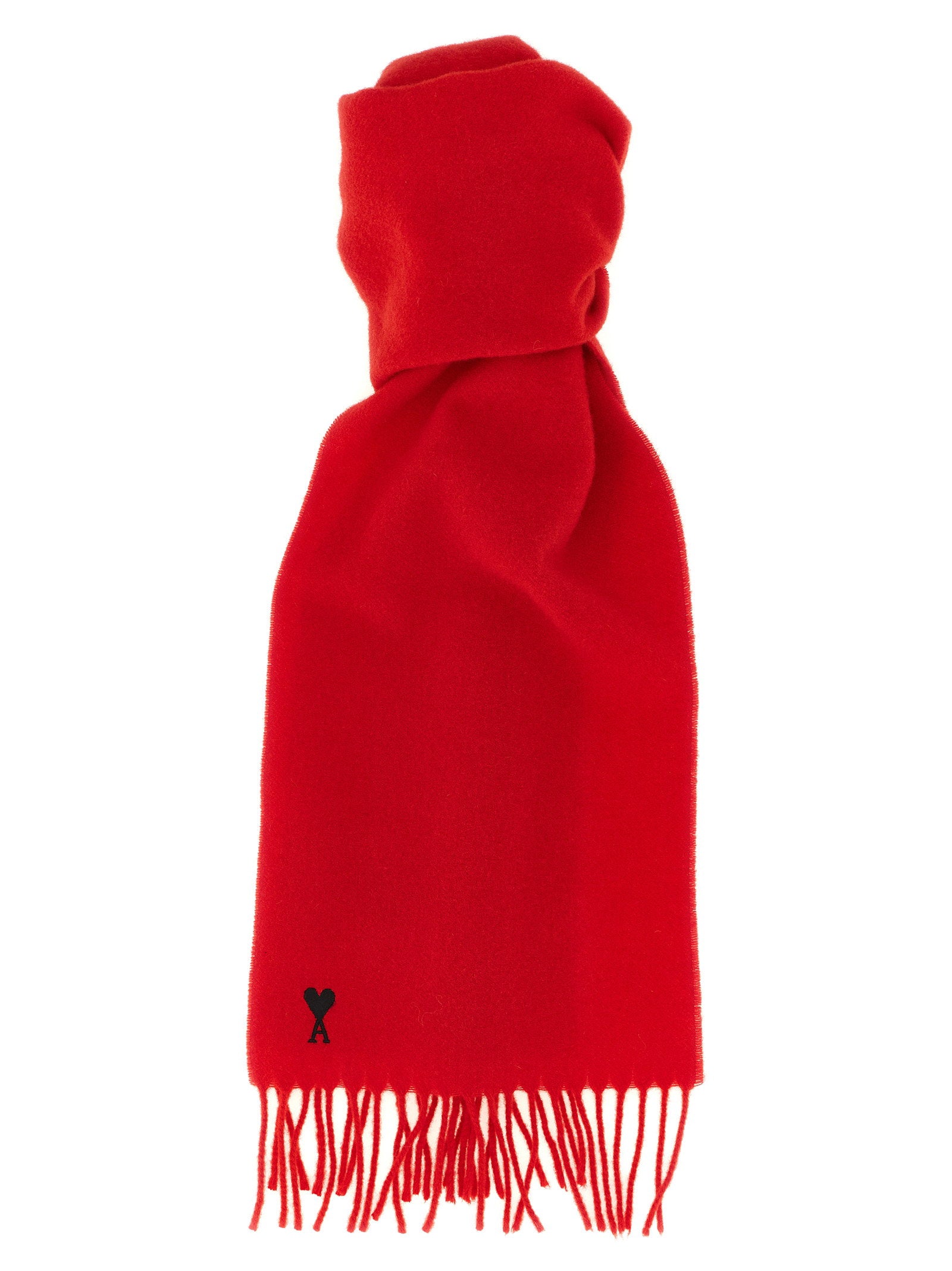 Ami Paris Ami De Coeur Scarf – 100% wool