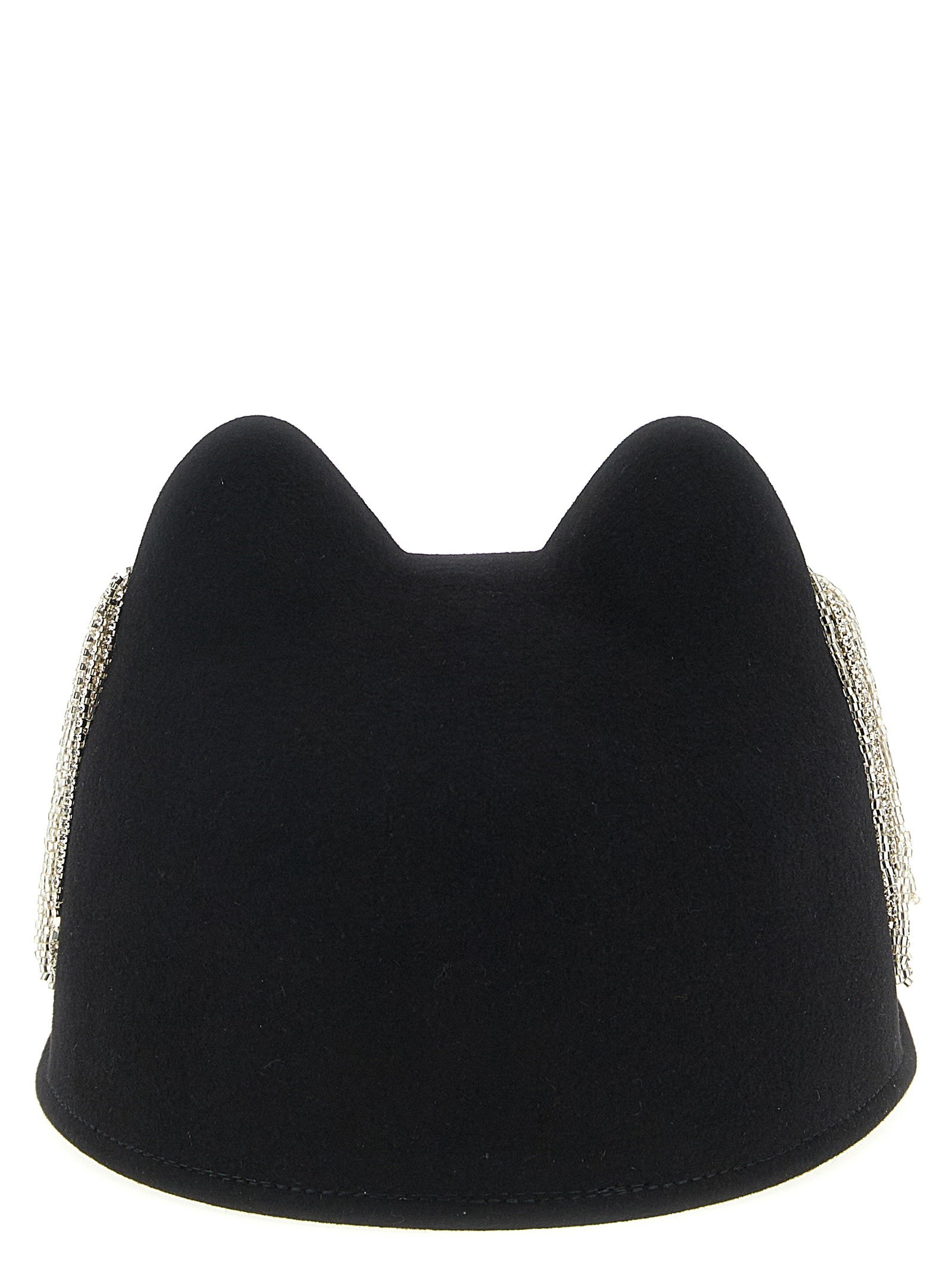 Maison Michel Jamie Hat With Crystals – 100% wool felt - view 3