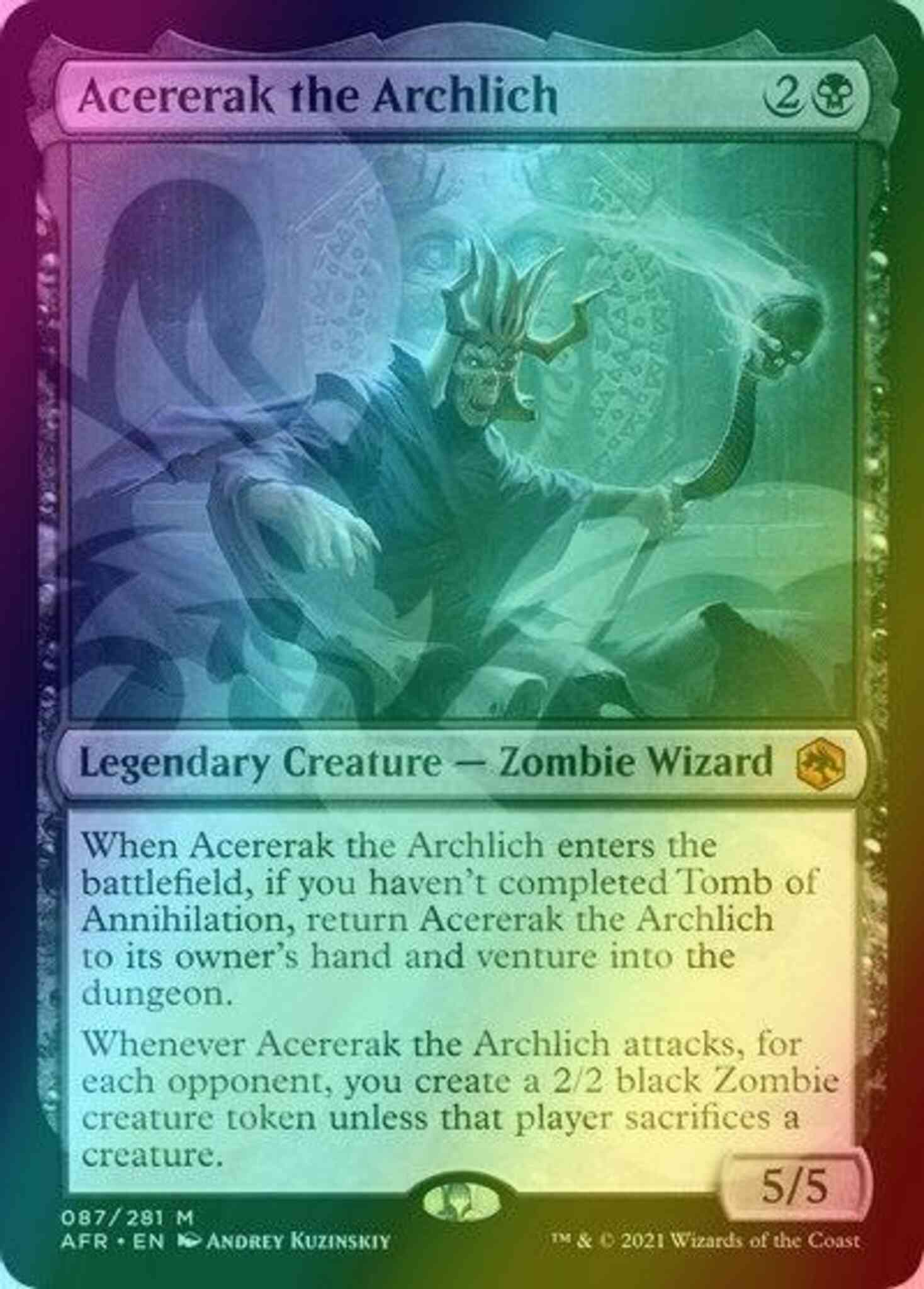 Magic Acererak the Archlich [87x] [Ampersand] [Adventures in the Forgotten Realms Promos] [Foil]