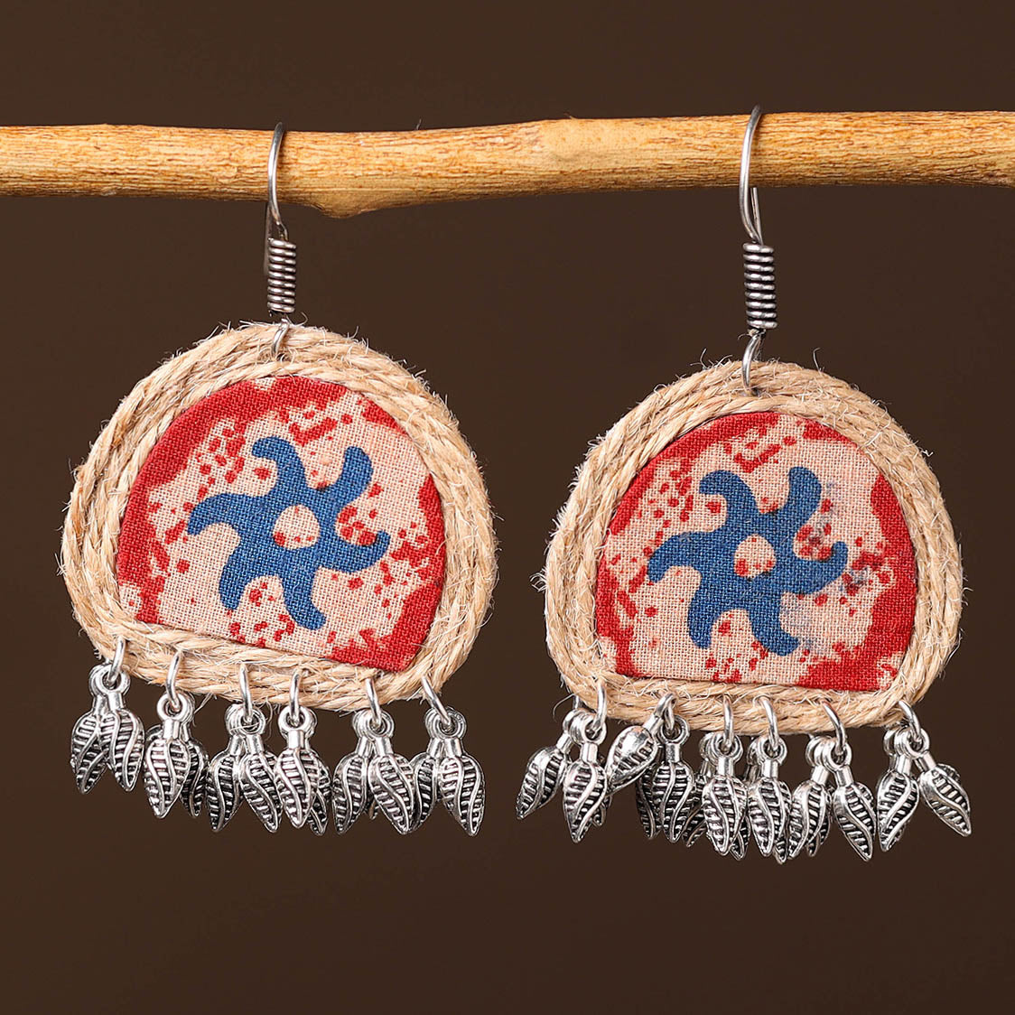 JALPARI Alisha Handcrafted Fabart Jute Earrings - view 2