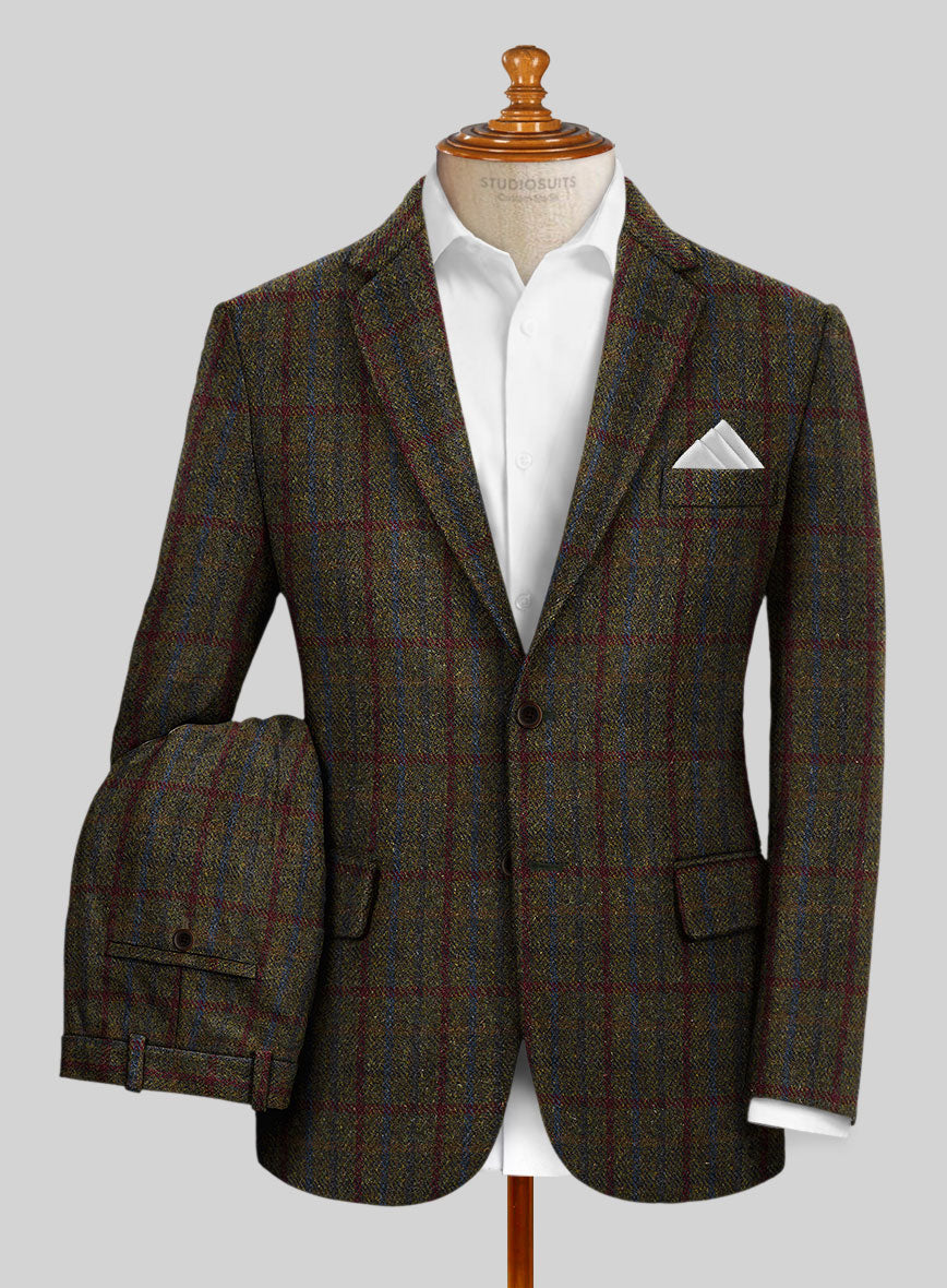 StudioSuits Harris Tweed Green Check Suit