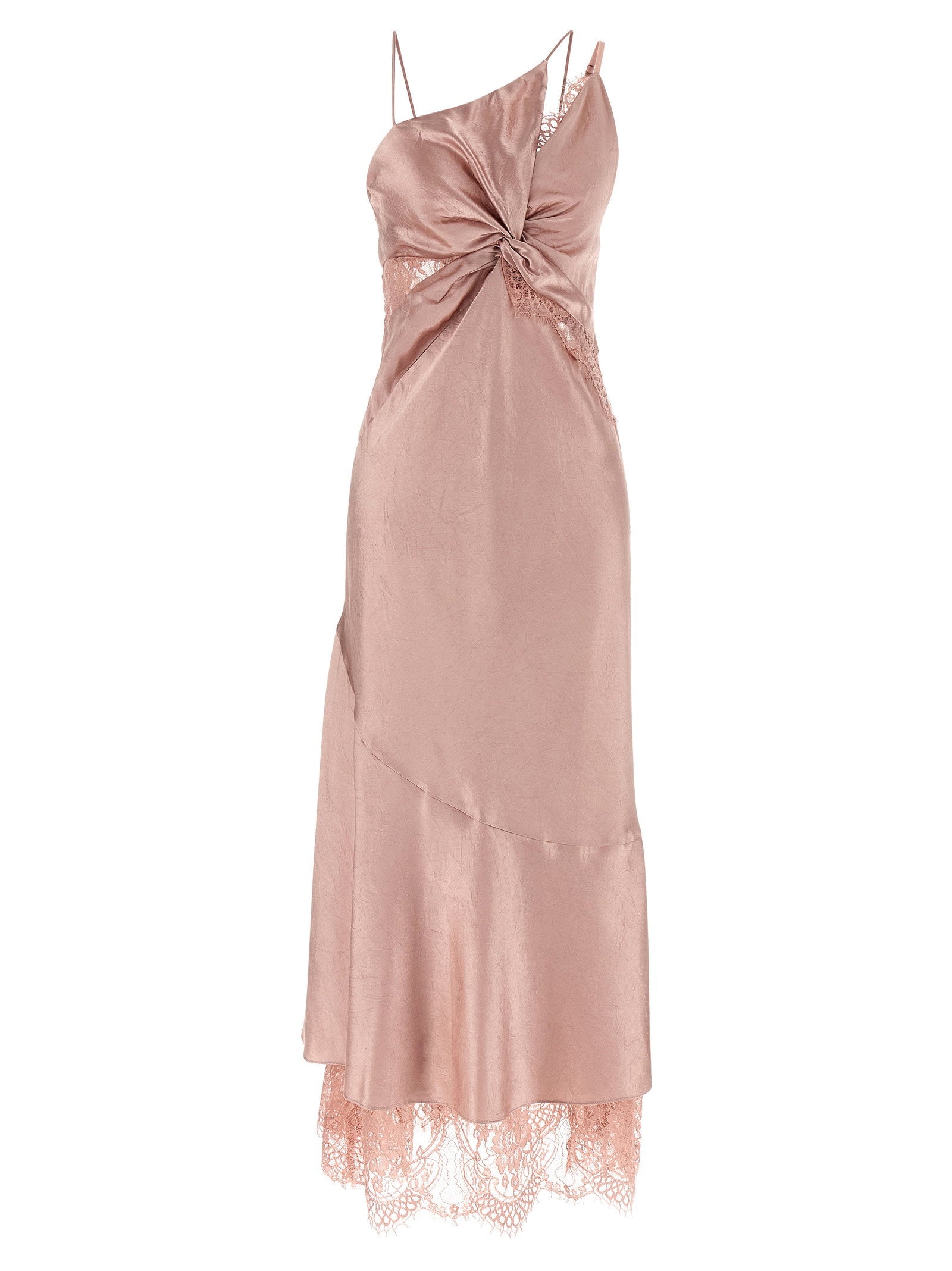 Pinko Satin And Lace Dress – 100% acetate