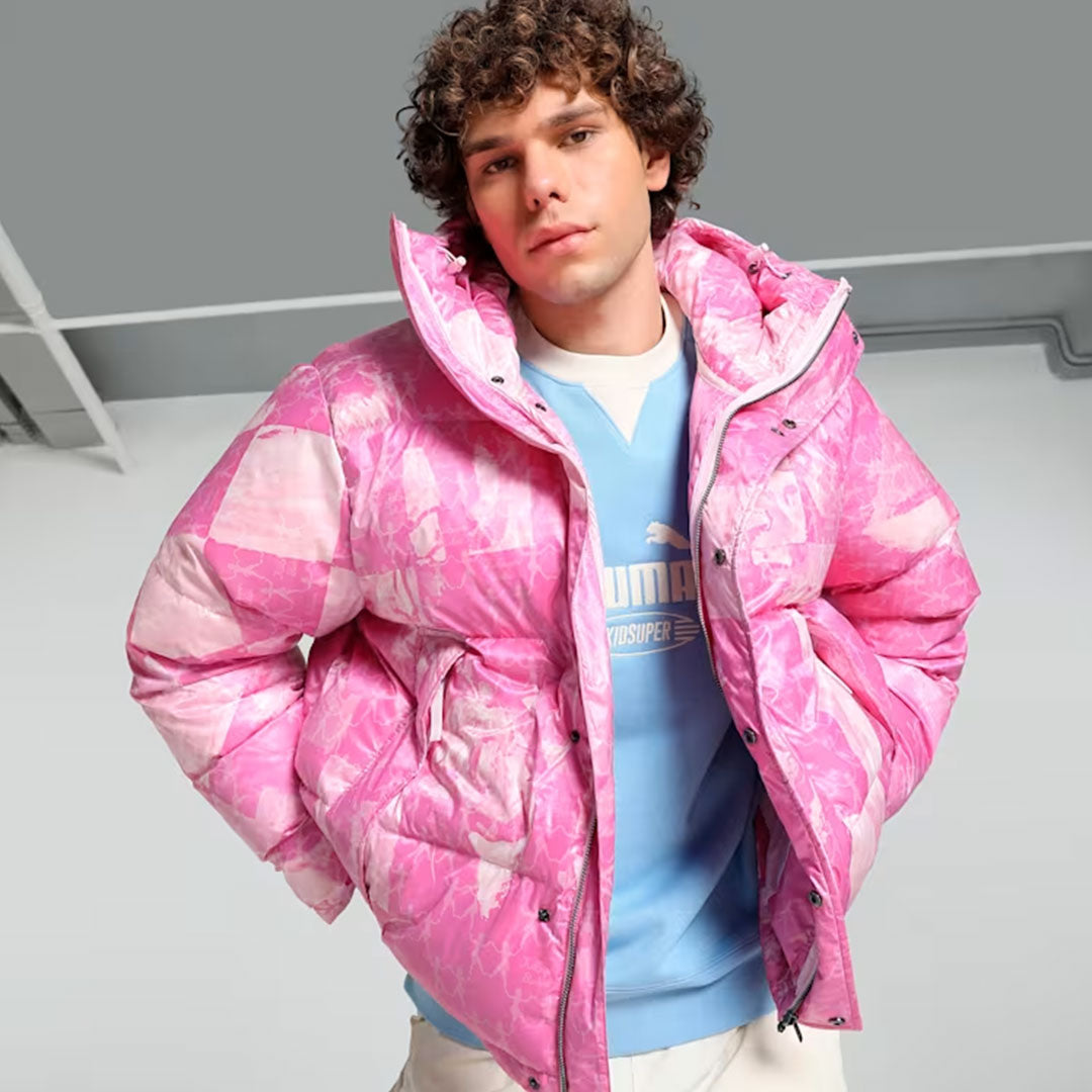 Puma | X Kidsuper All Over Print Puffer { Pearl Pink