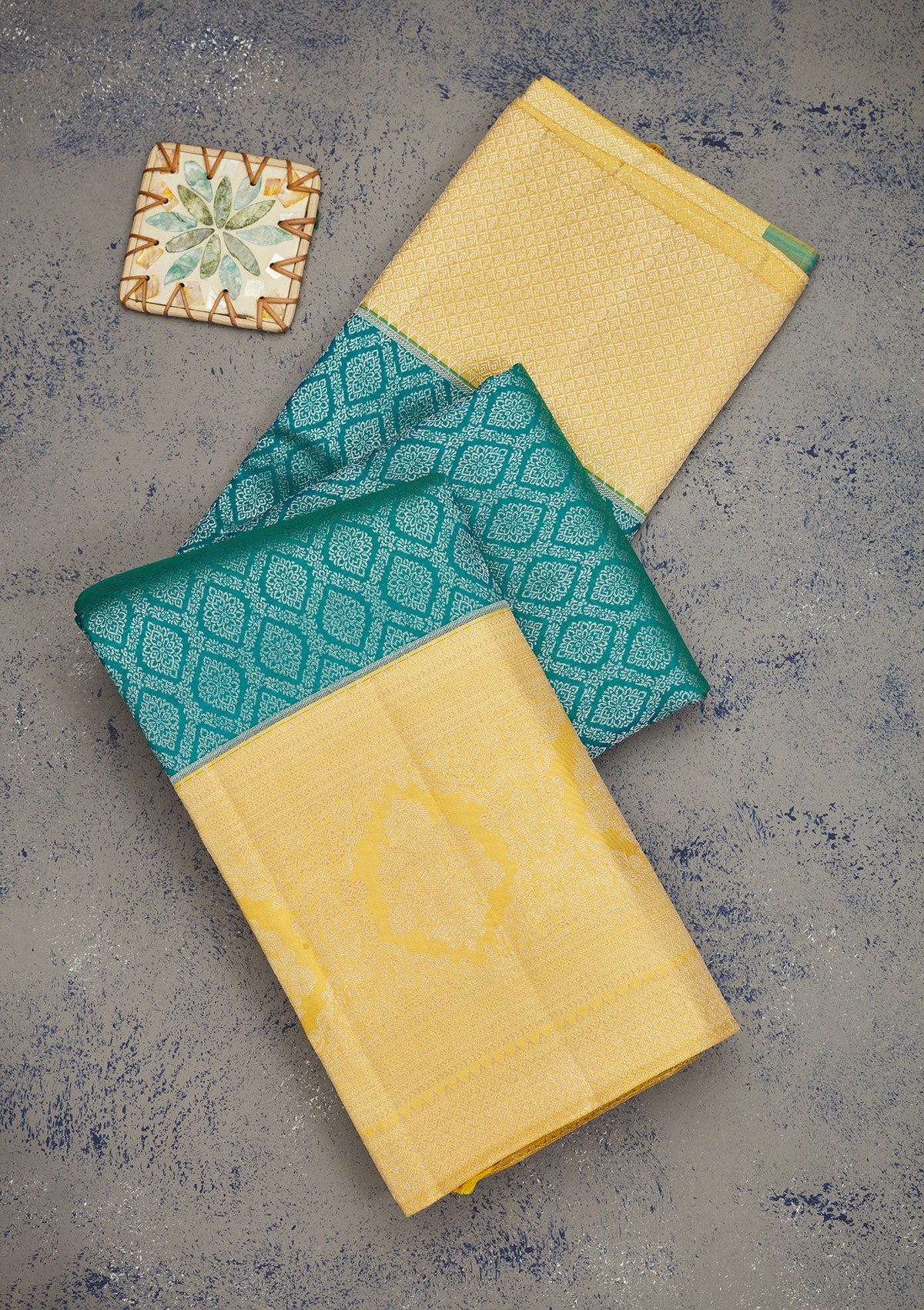 Koskii Turquoise Blue Zariwork Pure Silk Saree