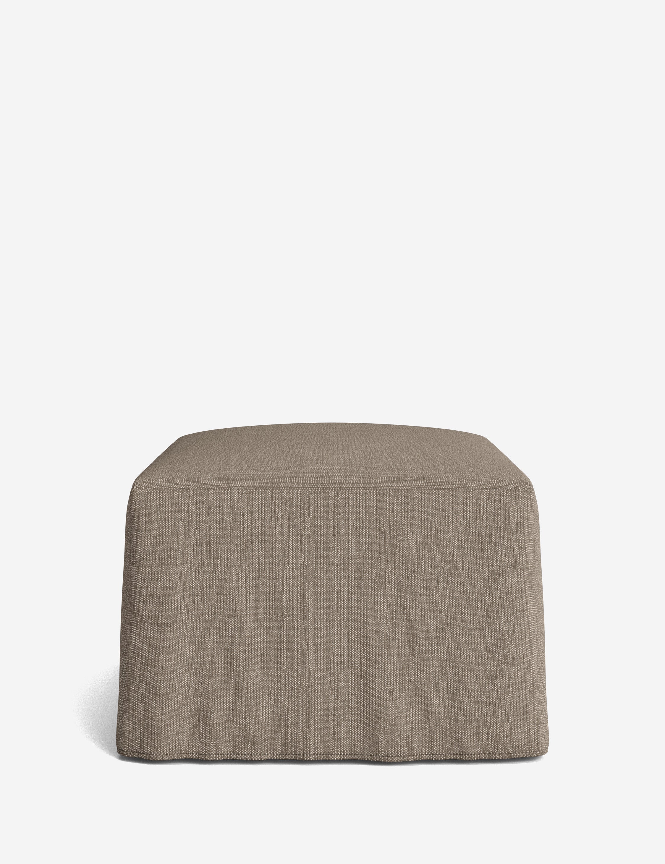 Lulu and Georgia Portola Slipcover Ottoman - view 73