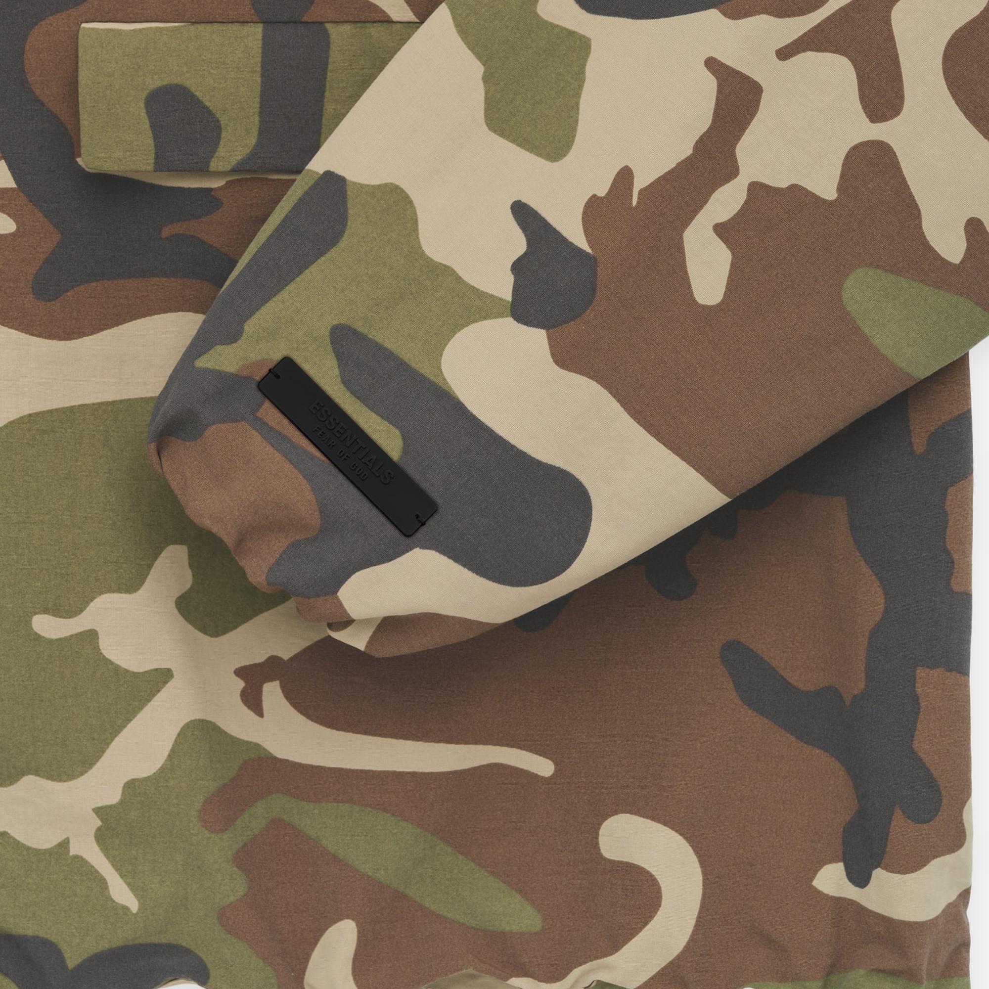 Fear Of God Essentials SS25 Military Nylon Hooded Anorak Woodland Camo - view 2