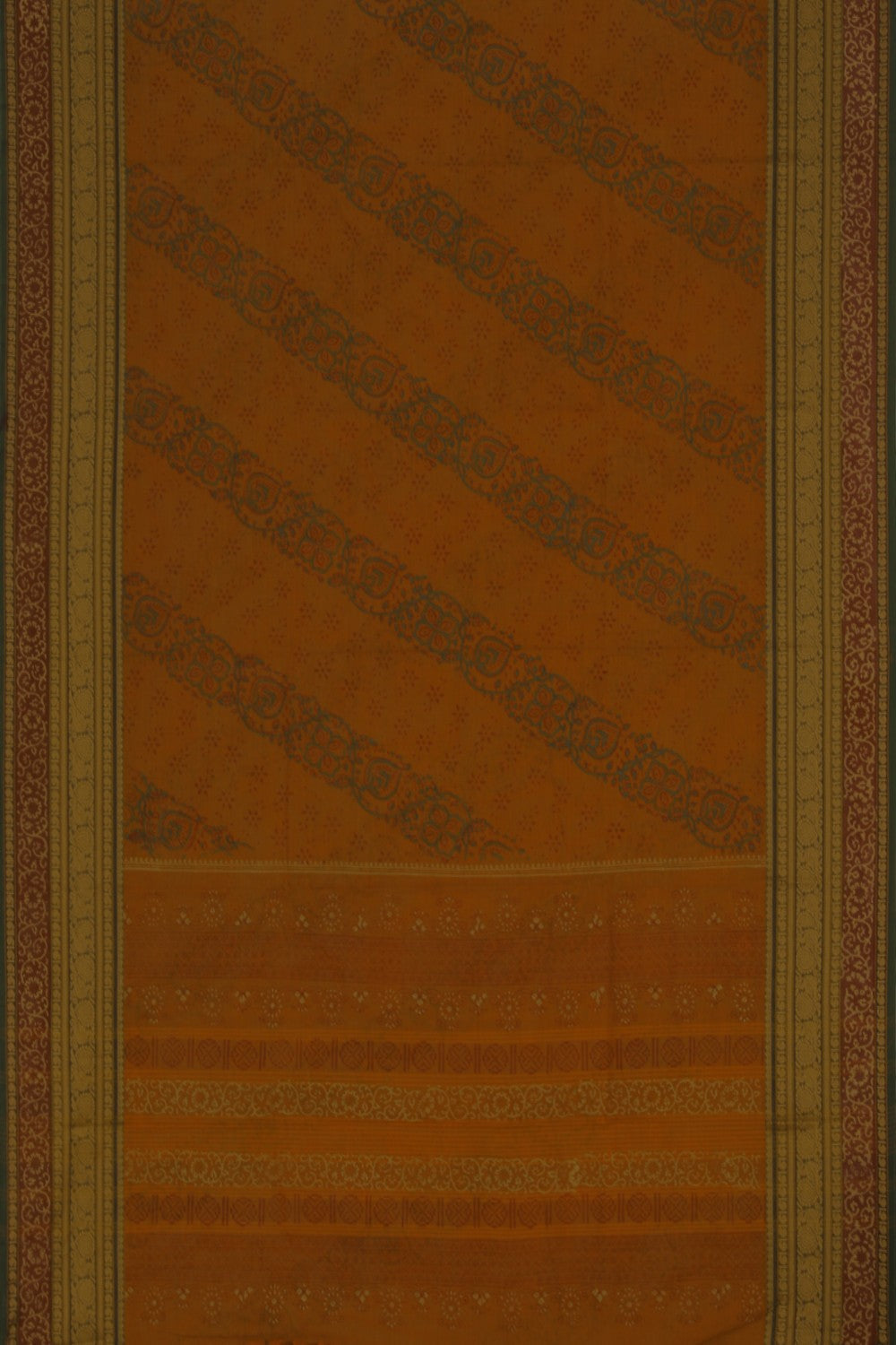 Kalanjali Ethnics Hand block printed cotton saree - view 3