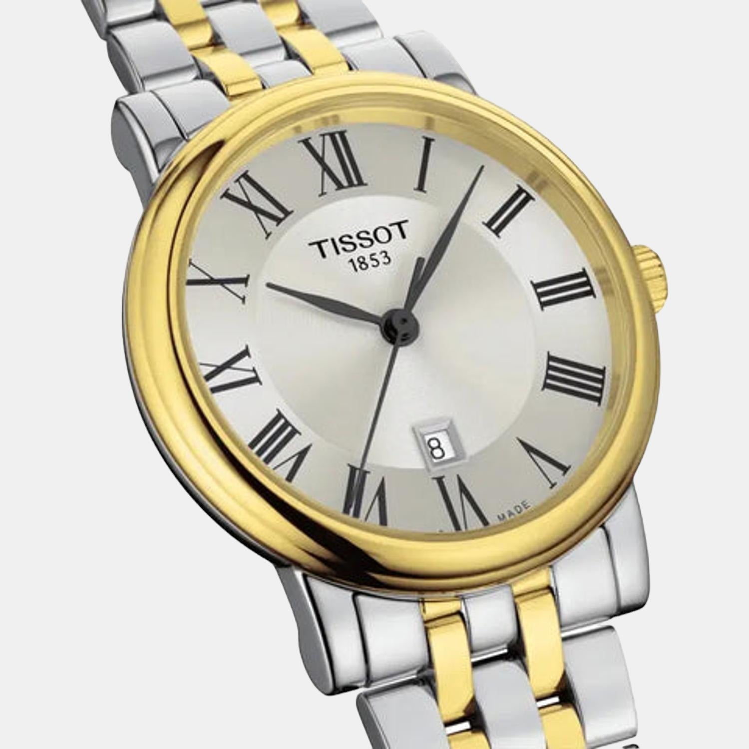 Tissot Carson Women Quartz Silver Dial Analog Stainless Steel Watch T1222102203300 - view 2